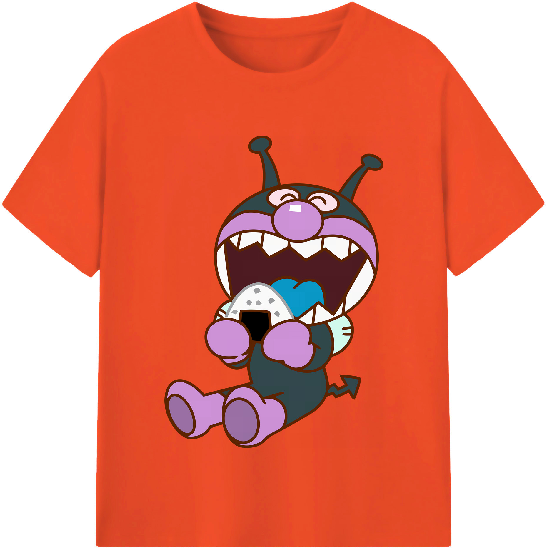 （画像用） アンパンマン Anpanman 綿100％半袖Tシャツ（フロントプリント）
