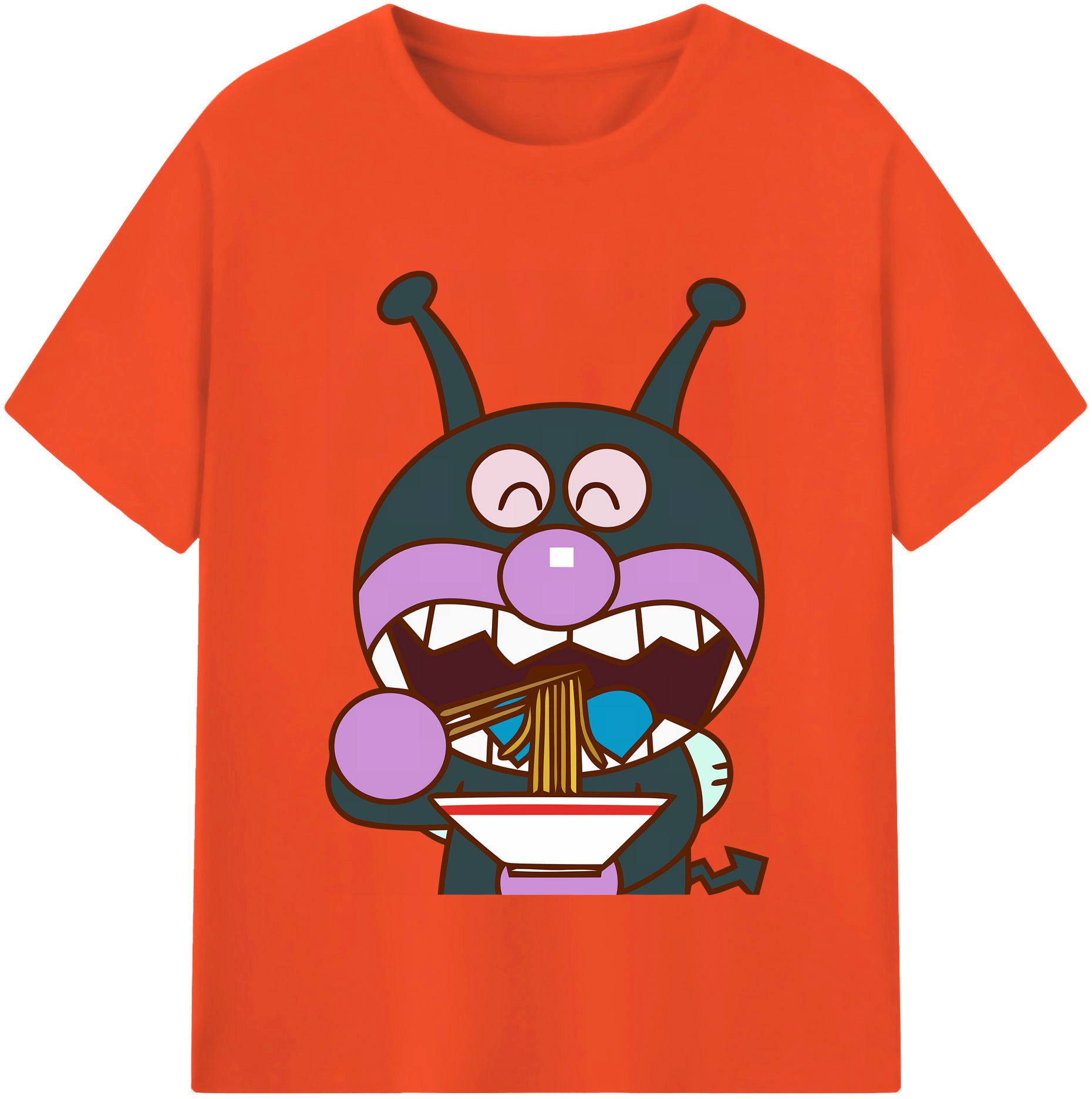 （画像用） アンパンマン Anpanman 綿100％半袖Tシャツ（フロントプリント）