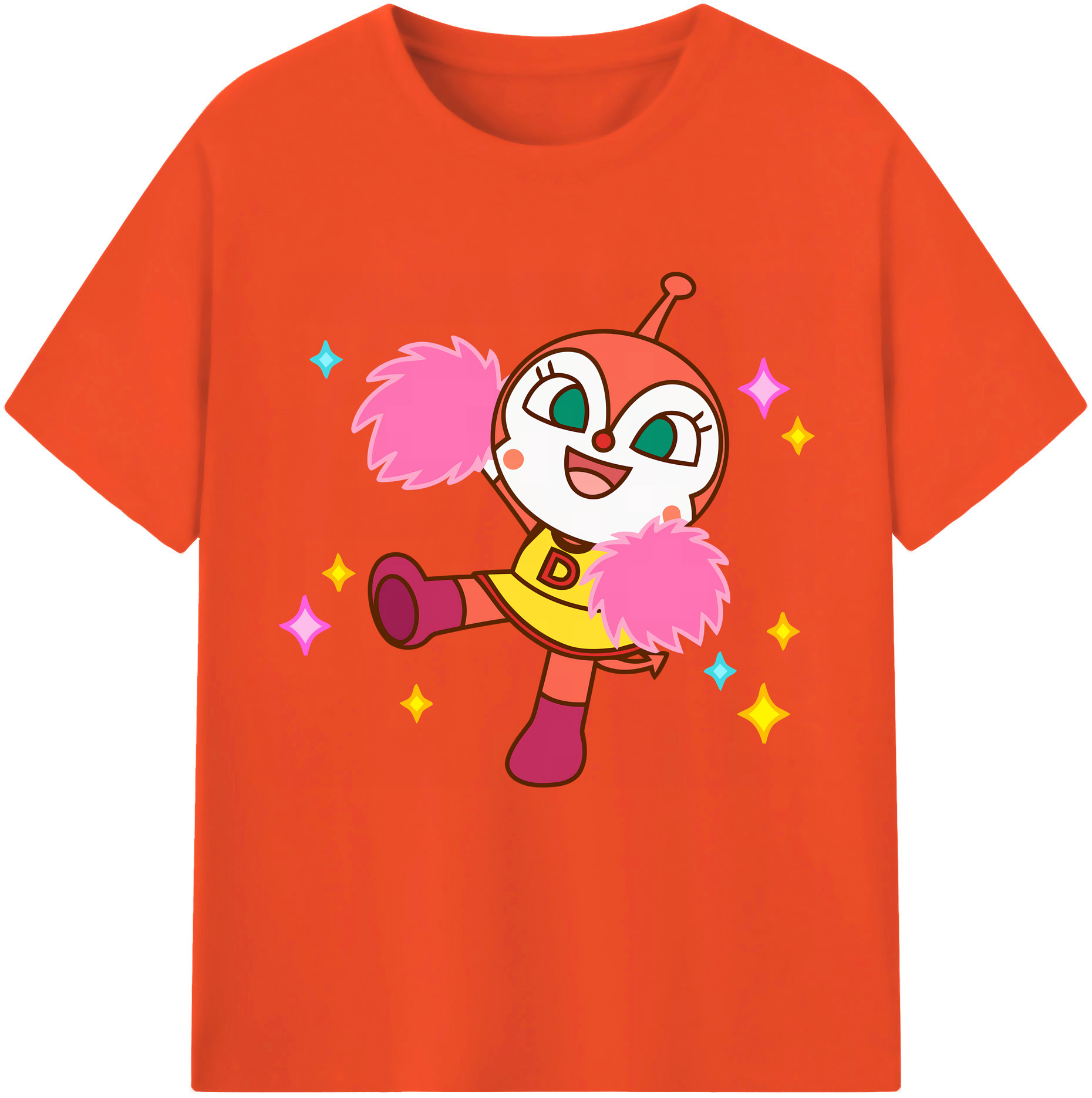 （画像用） アンパンマン Anpanman 綿100％半袖Tシャツ（フロントプリント）
