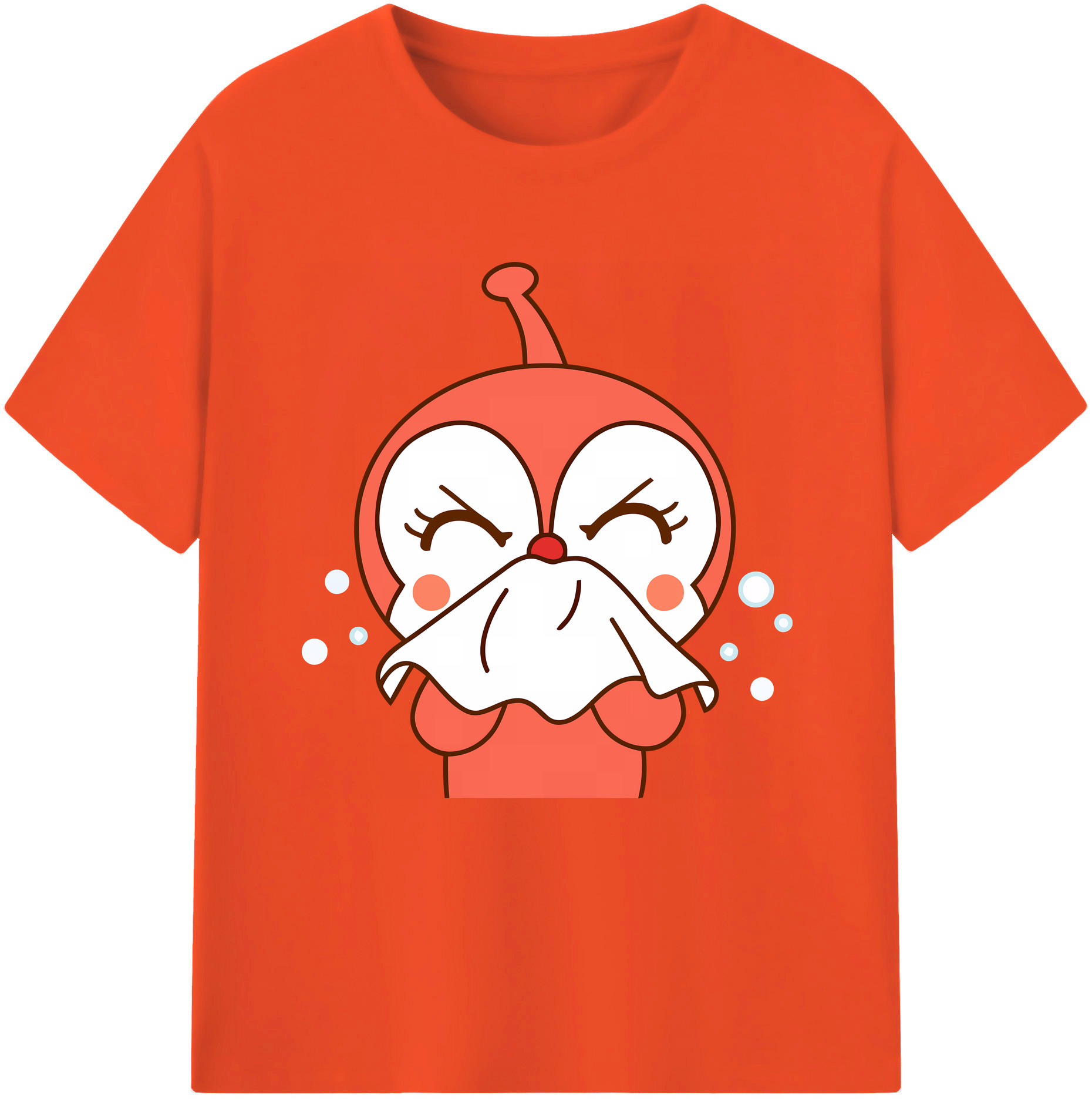 （画像用） アンパンマン Anpanman 綿100％半袖Tシャツ（フロントプリント）