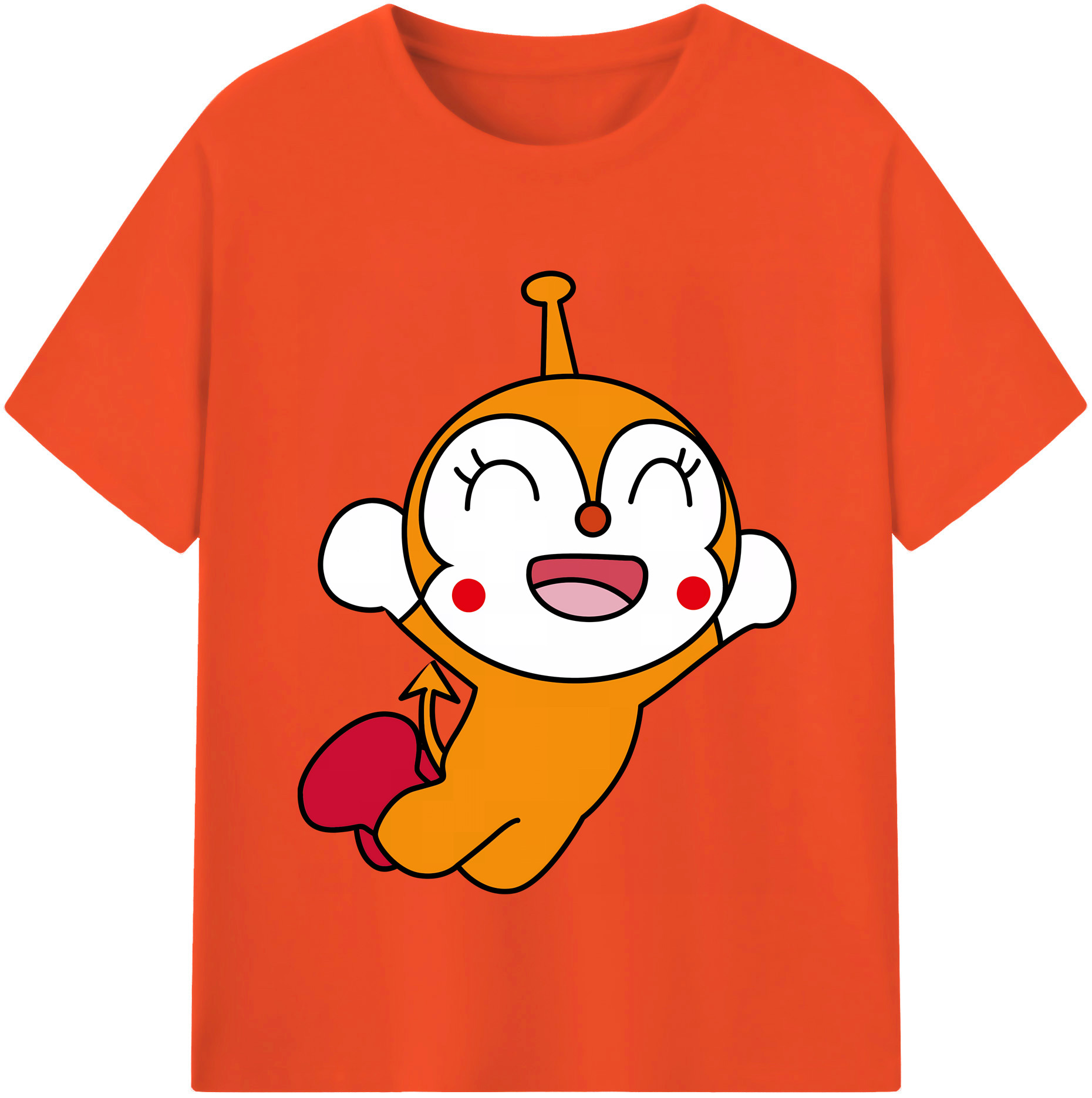 （画像用） アンパンマン Anpanman 綿100％半袖Tシャツ（フロントプリント）