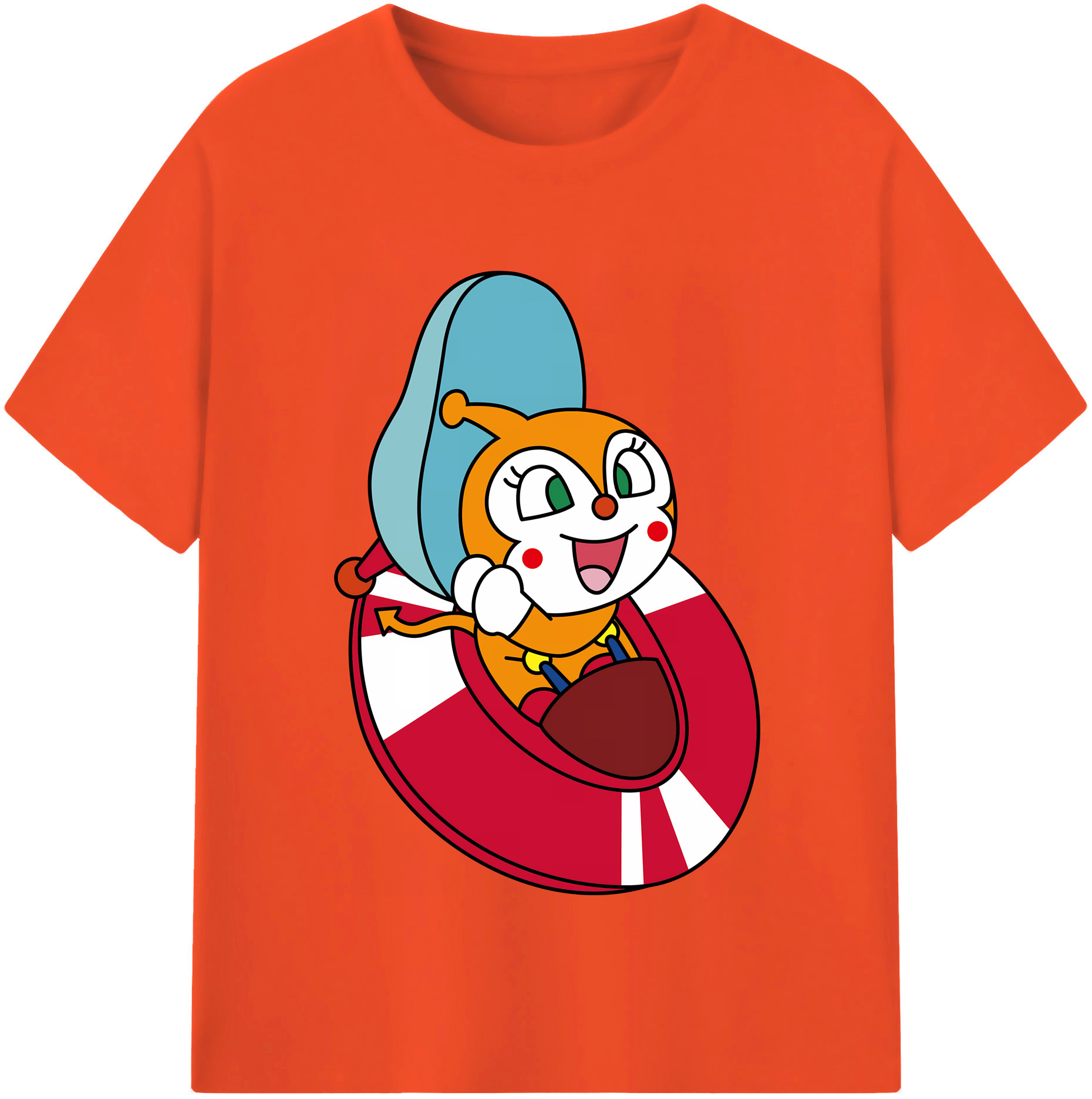 （画像用） アンパンマン Anpanman 綿100％半袖Tシャツ（フロントプリント）