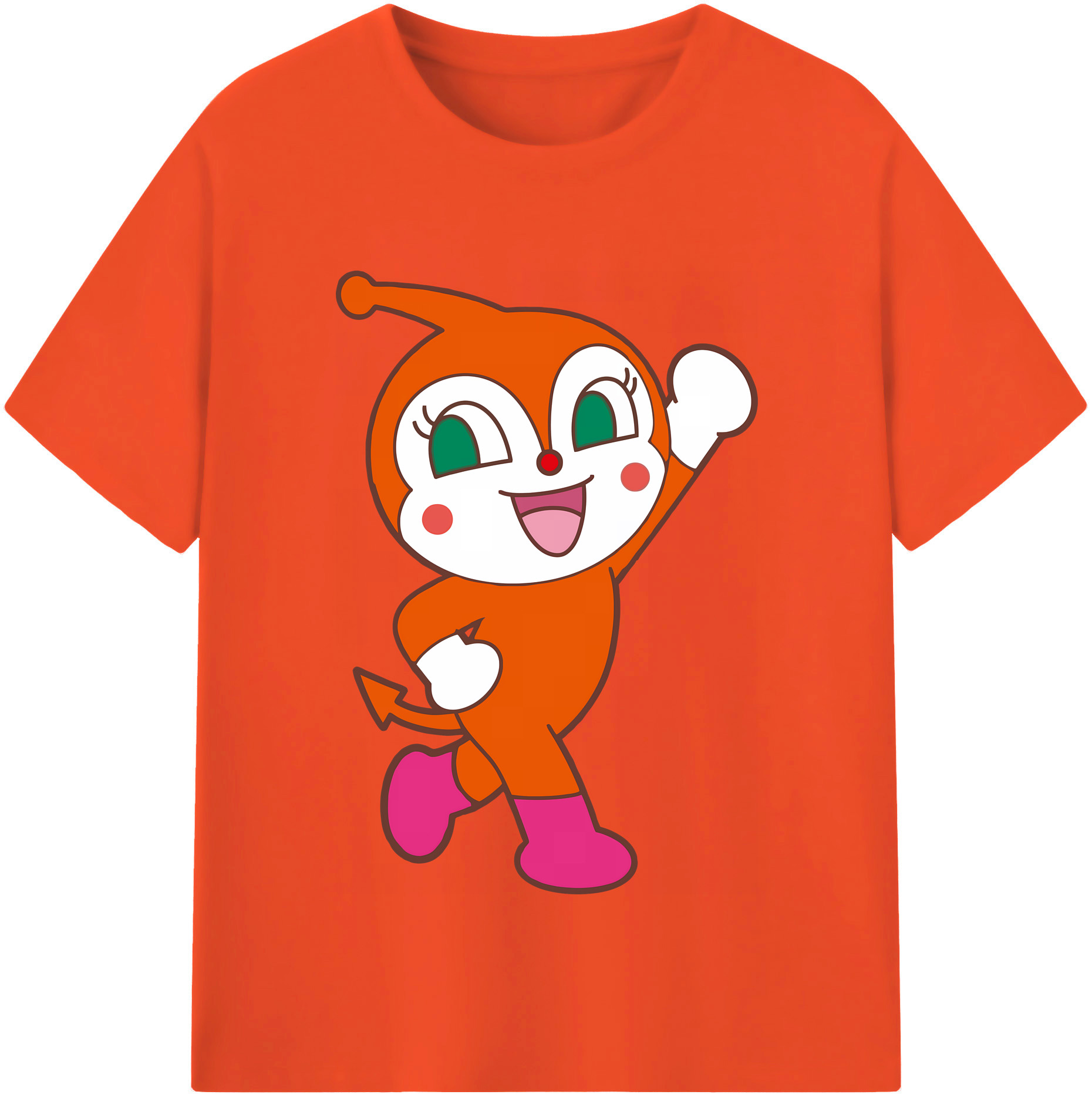 （画像用） アンパンマン Anpanman 綿100％半袖Tシャツ（フロントプリント）