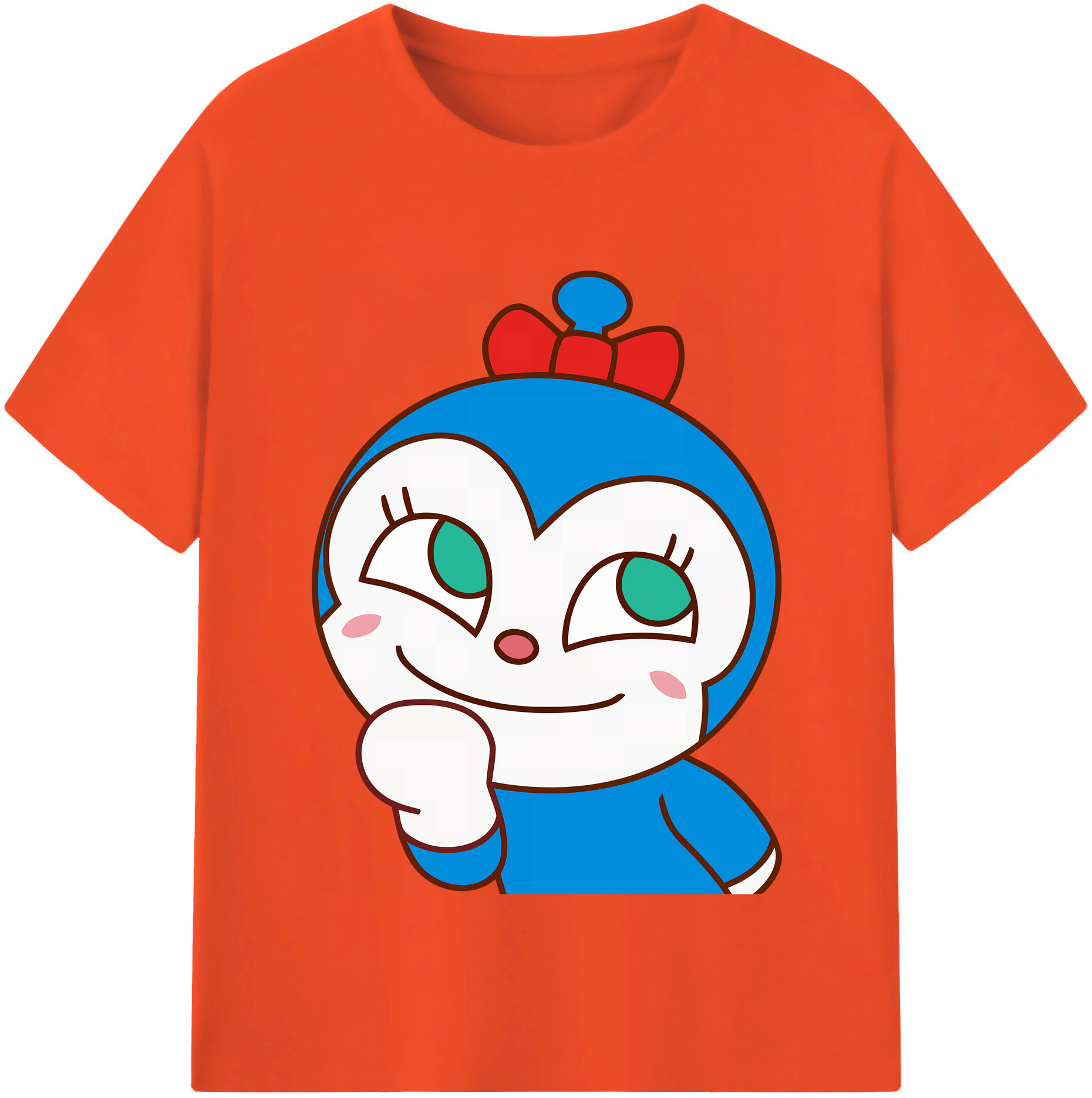 （画像用） アンパンマン Anpanman 綿100％半袖Tシャツ（フロントプリント）
