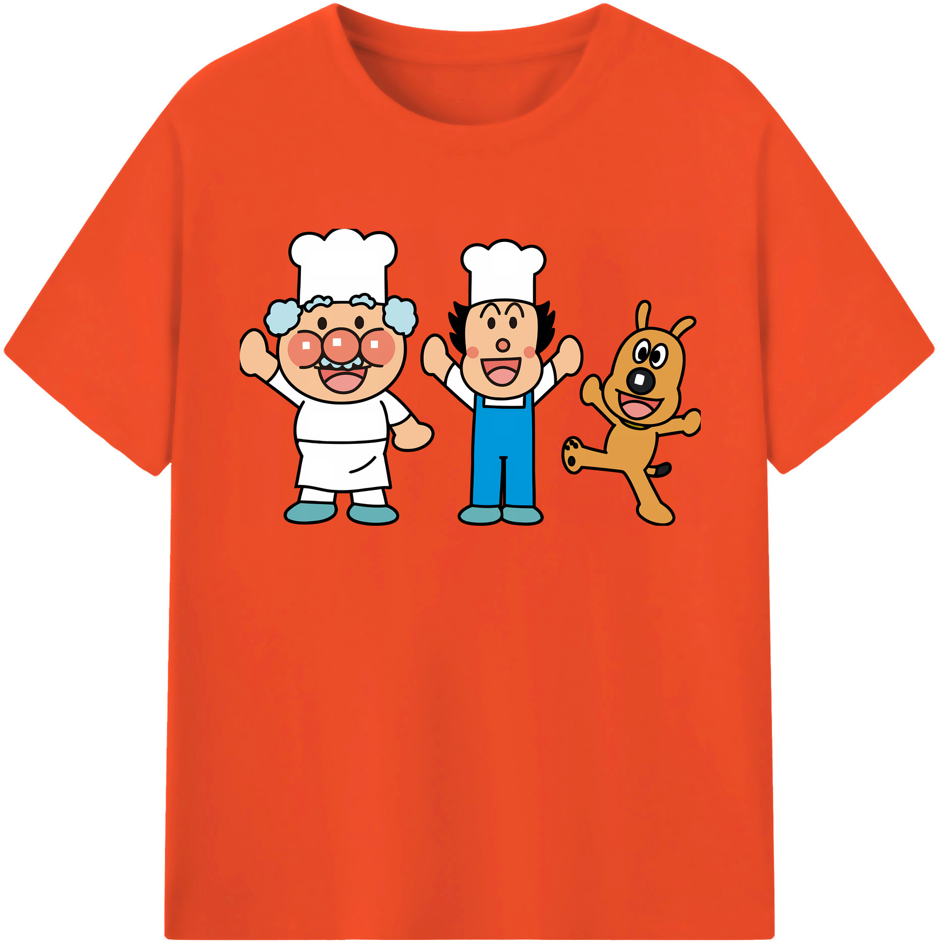 （画像用） アンパンマン Anpanman 綿100％半袖Tシャツ（フロントプリント）