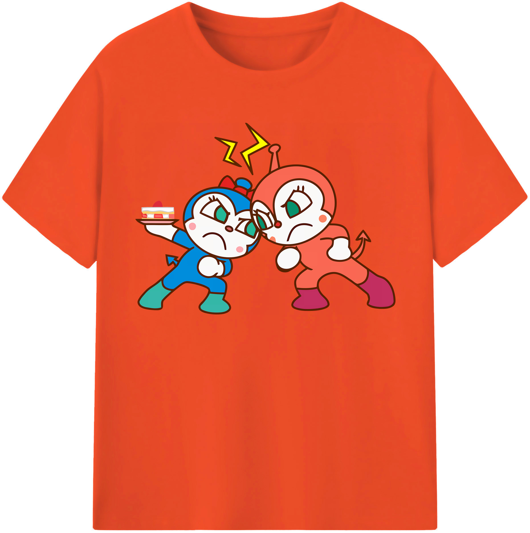（画像用） アンパンマン Anpanman 綿100％半袖Tシャツ（フロントプリント）