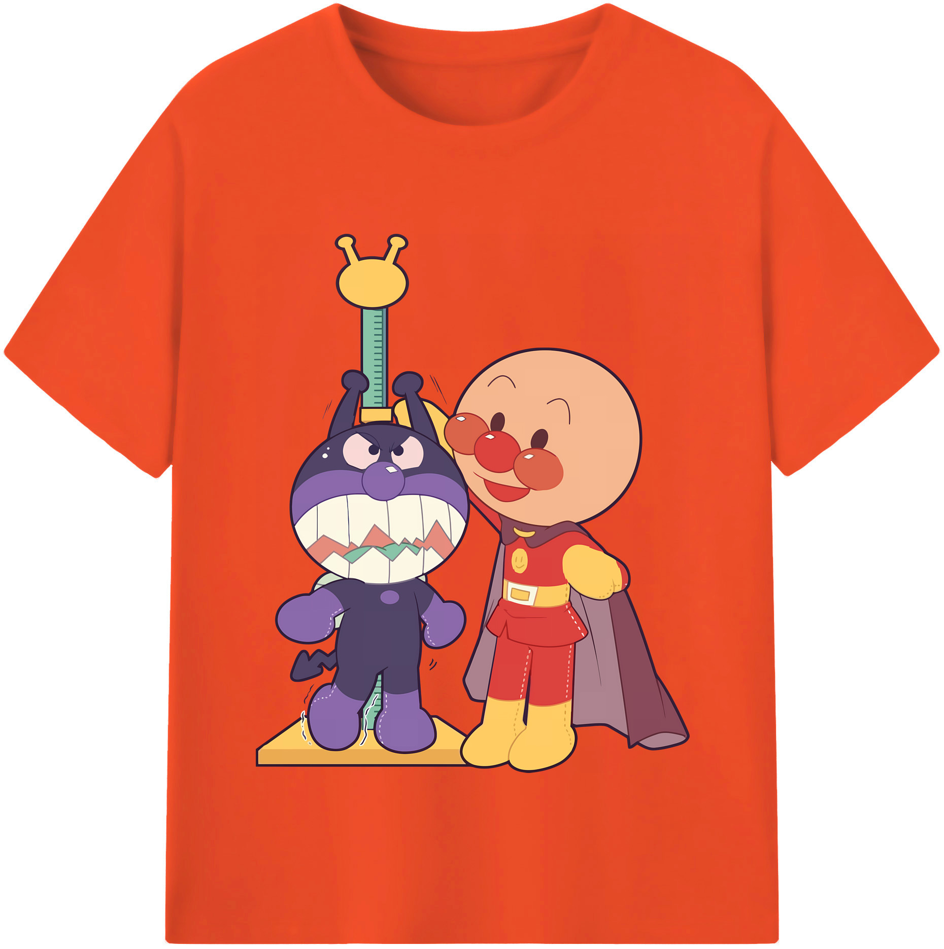 （画像用） アンパンマン Anpanman 綿100％半袖Tシャツ（フロントプリント）