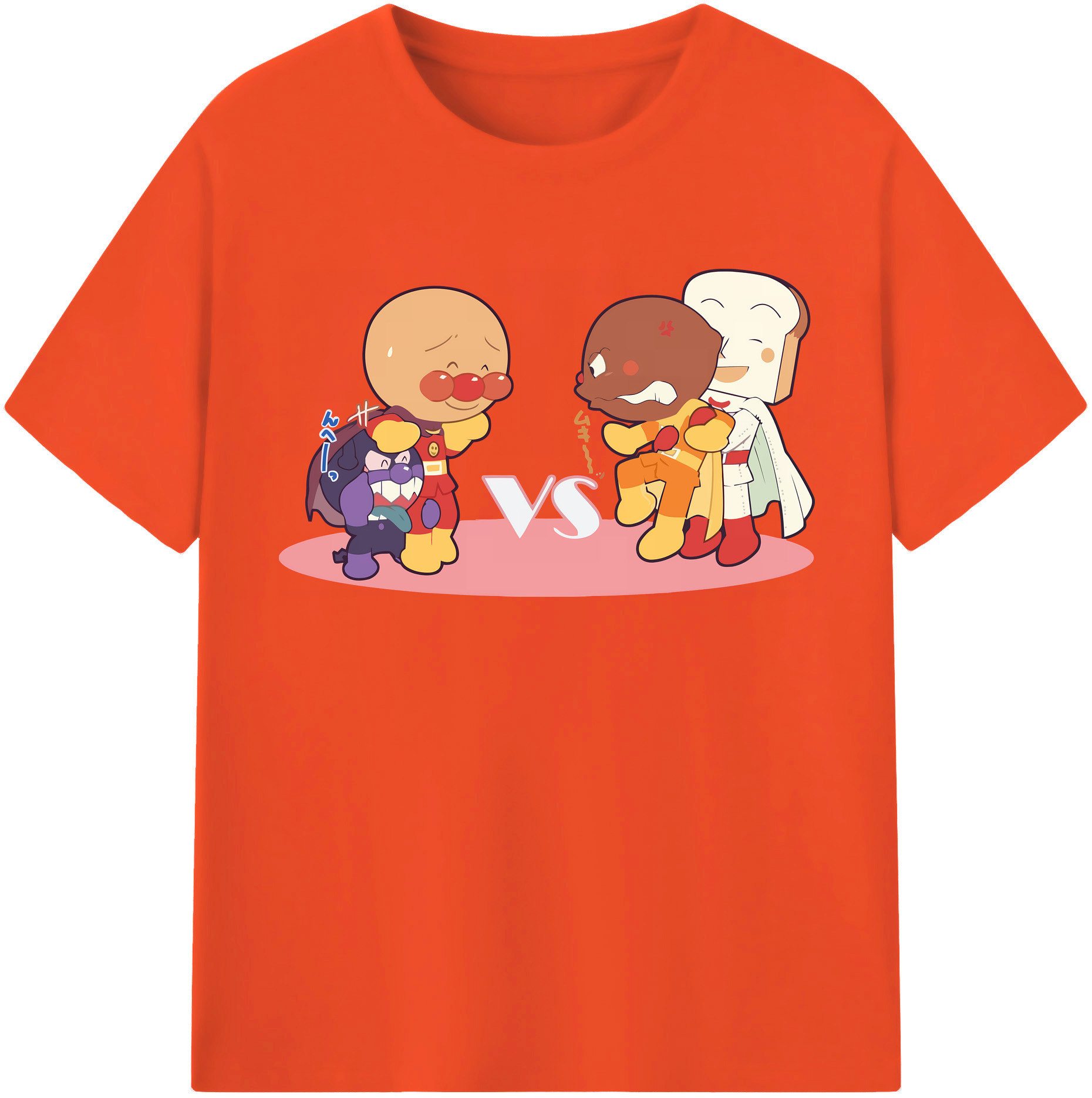 （画像用） アンパンマン Anpanman 綿100％半袖Tシャツ（フロントプリント）