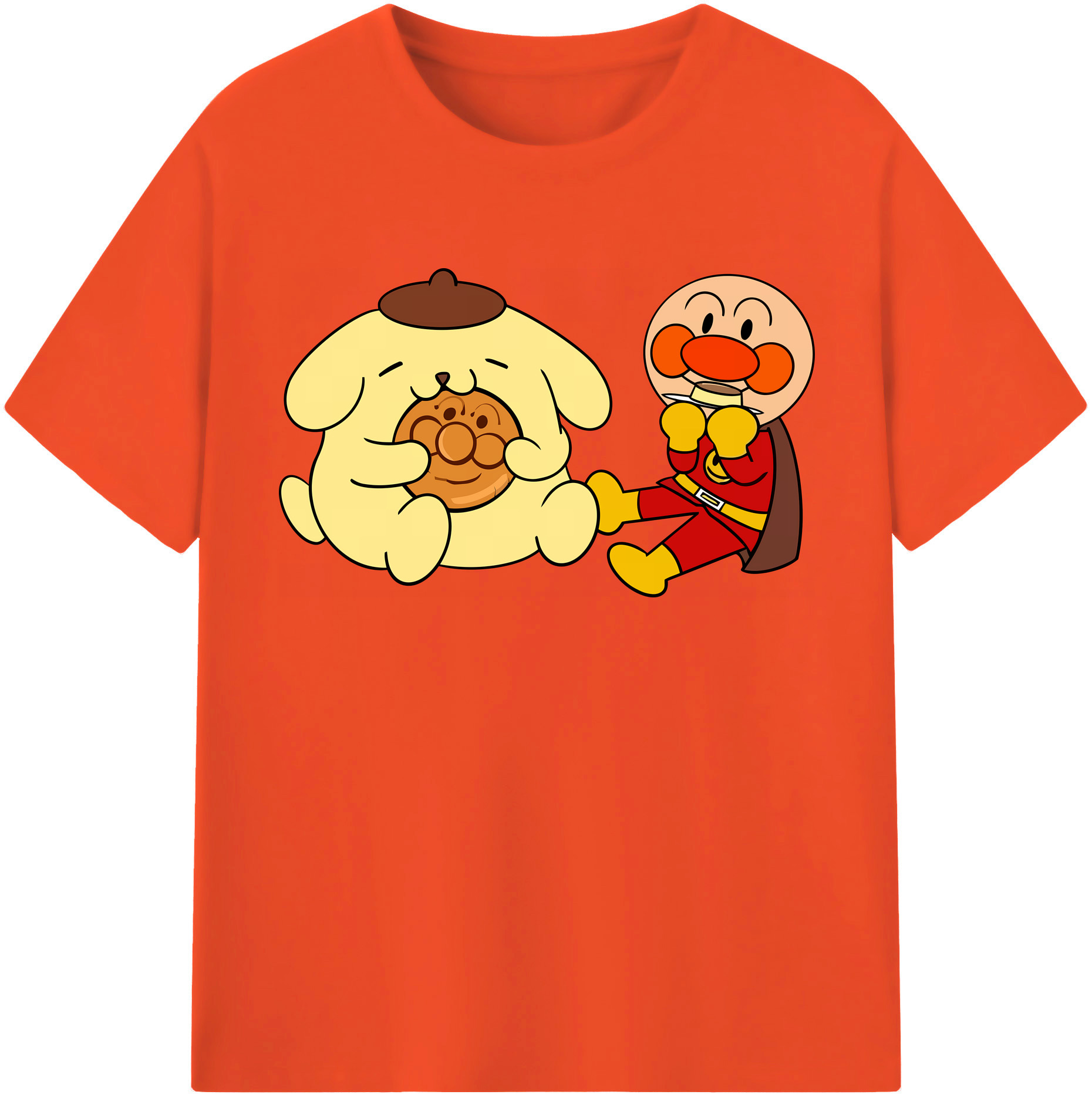 （画像用） アンパンマン Anpanman 綿100％半袖Tシャツ（フロントプリント）