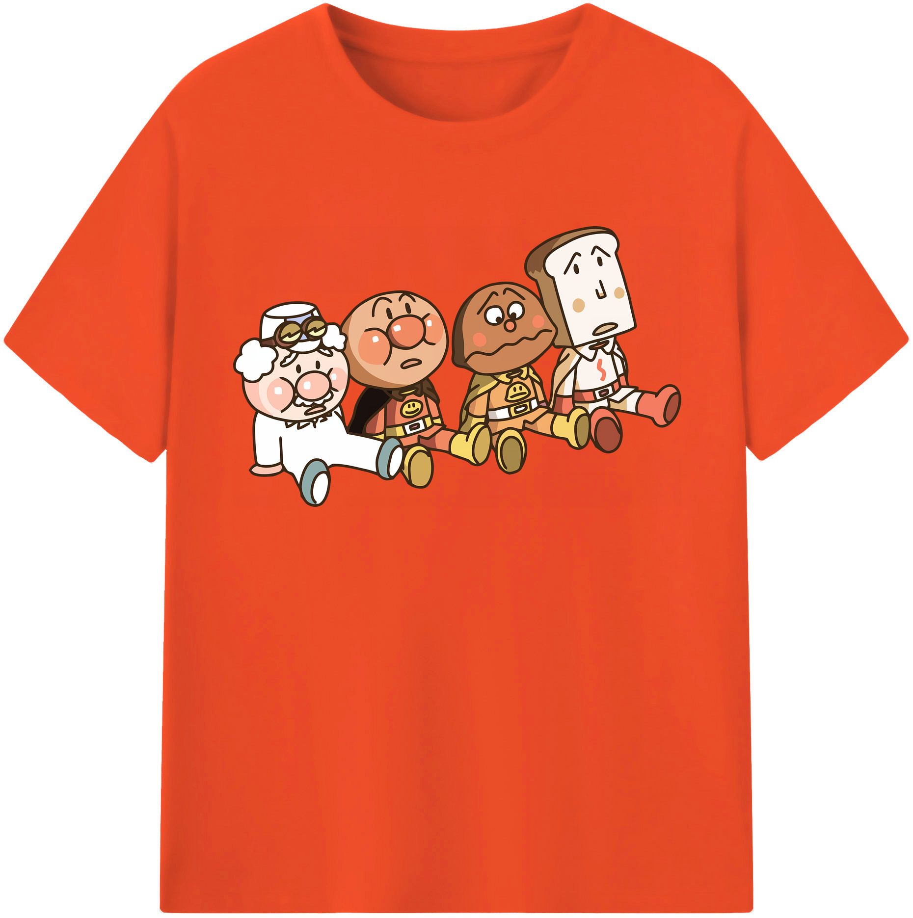 （画像用） アンパンマン Anpanman 綿100％半袖Tシャツ（フロントプリント）