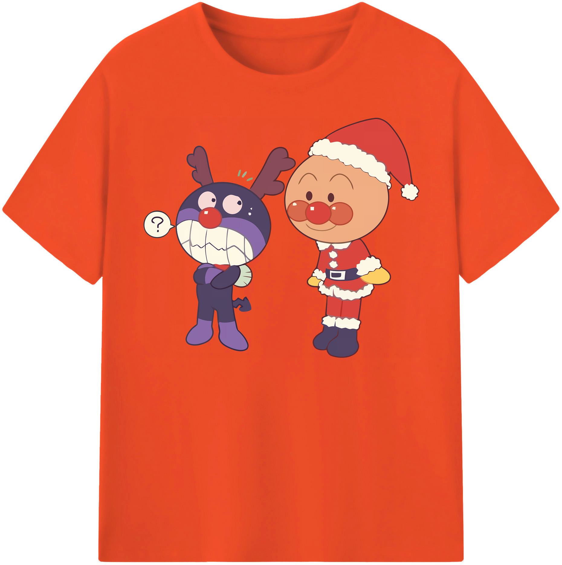 （画像用） アンパンマン Anpanman 綿100％半袖Tシャツ（フロントプリント）