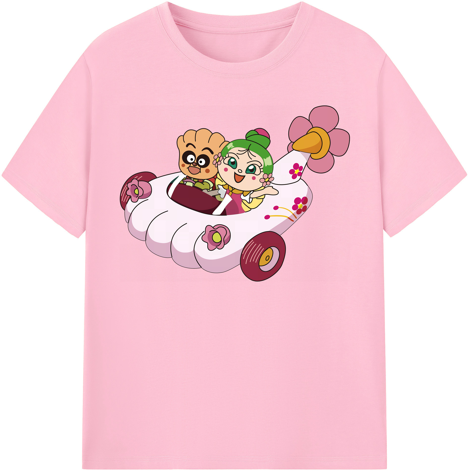 （画像用） アンパンマン Anpanman 綿100％半袖Tシャツ（フロントプリント）