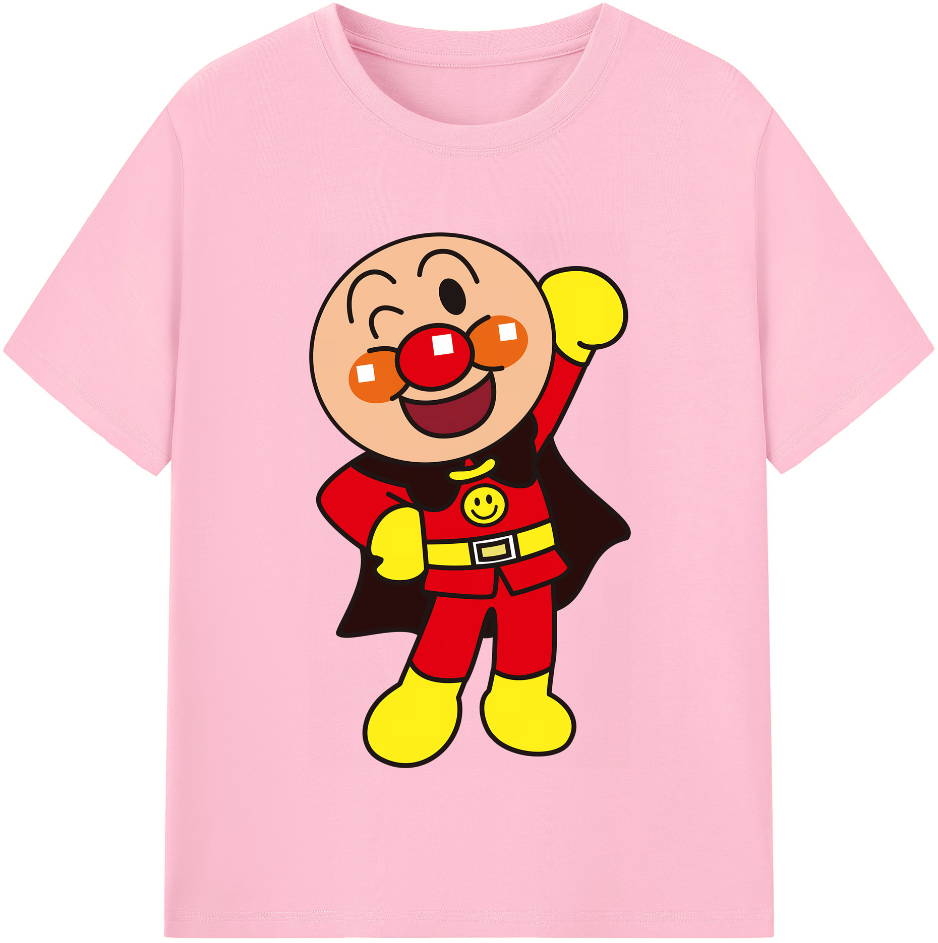 （画像用） アンパンマン Anpanman 綿100％半袖Tシャツ（フロントプリント）