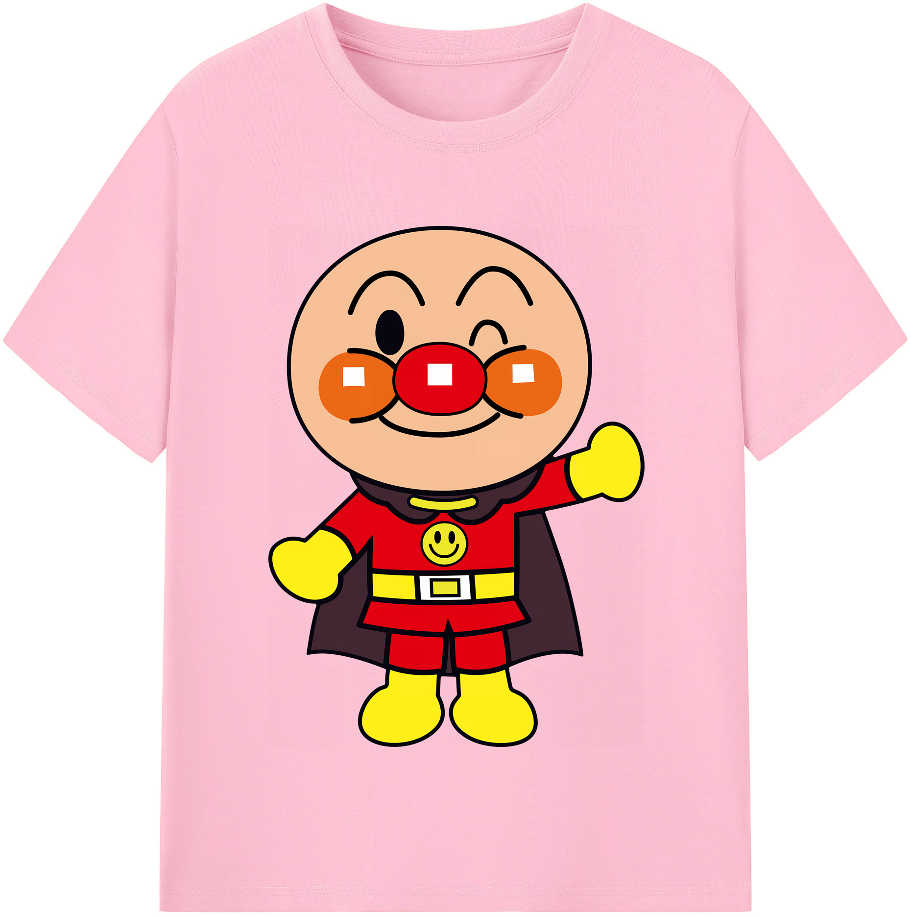 （画像用） アンパンマン Anpanman 綿100％半袖Tシャツ（フロントプリント）