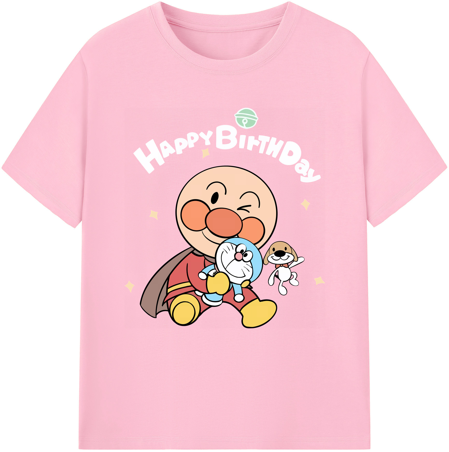 （画像用） アンパンマン Anpanman 綿100％半袖Tシャツ（フロントプリント）