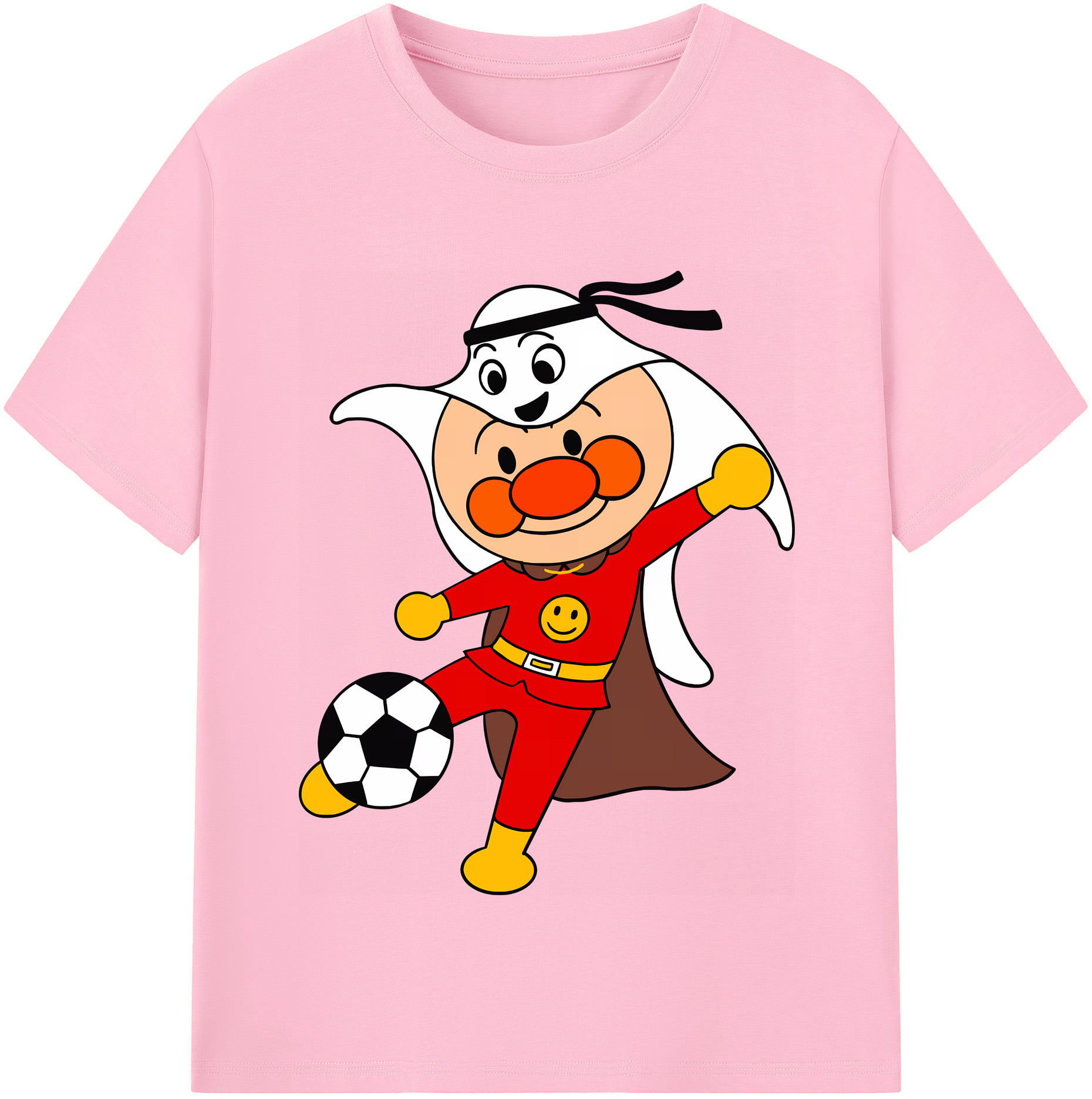 （画像用） アンパンマン Anpanman 綿100％半袖Tシャツ（フロントプリント）
