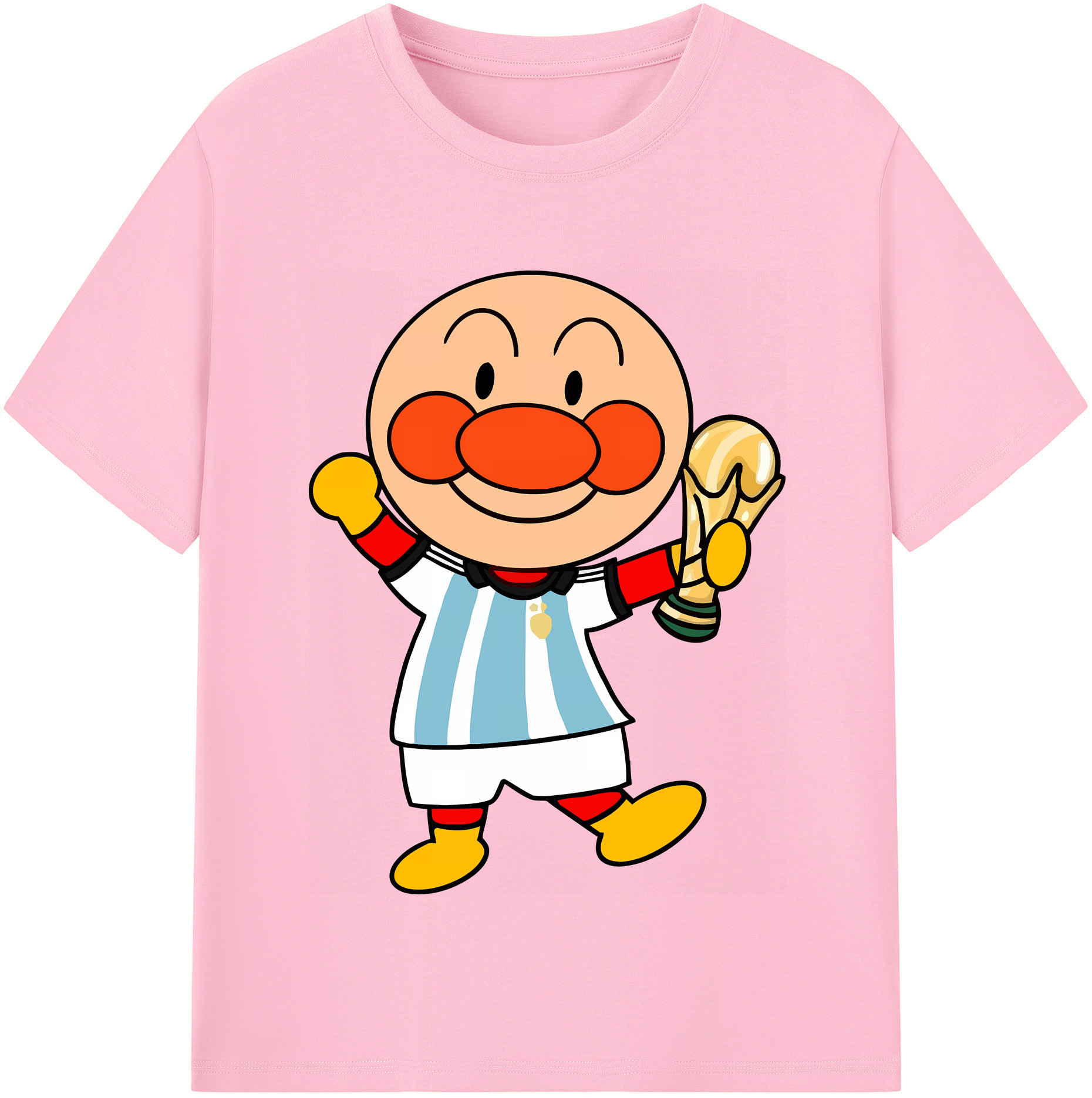 （画像用） アンパンマン Anpanman 綿100％半袖Tシャツ（フロントプリント）