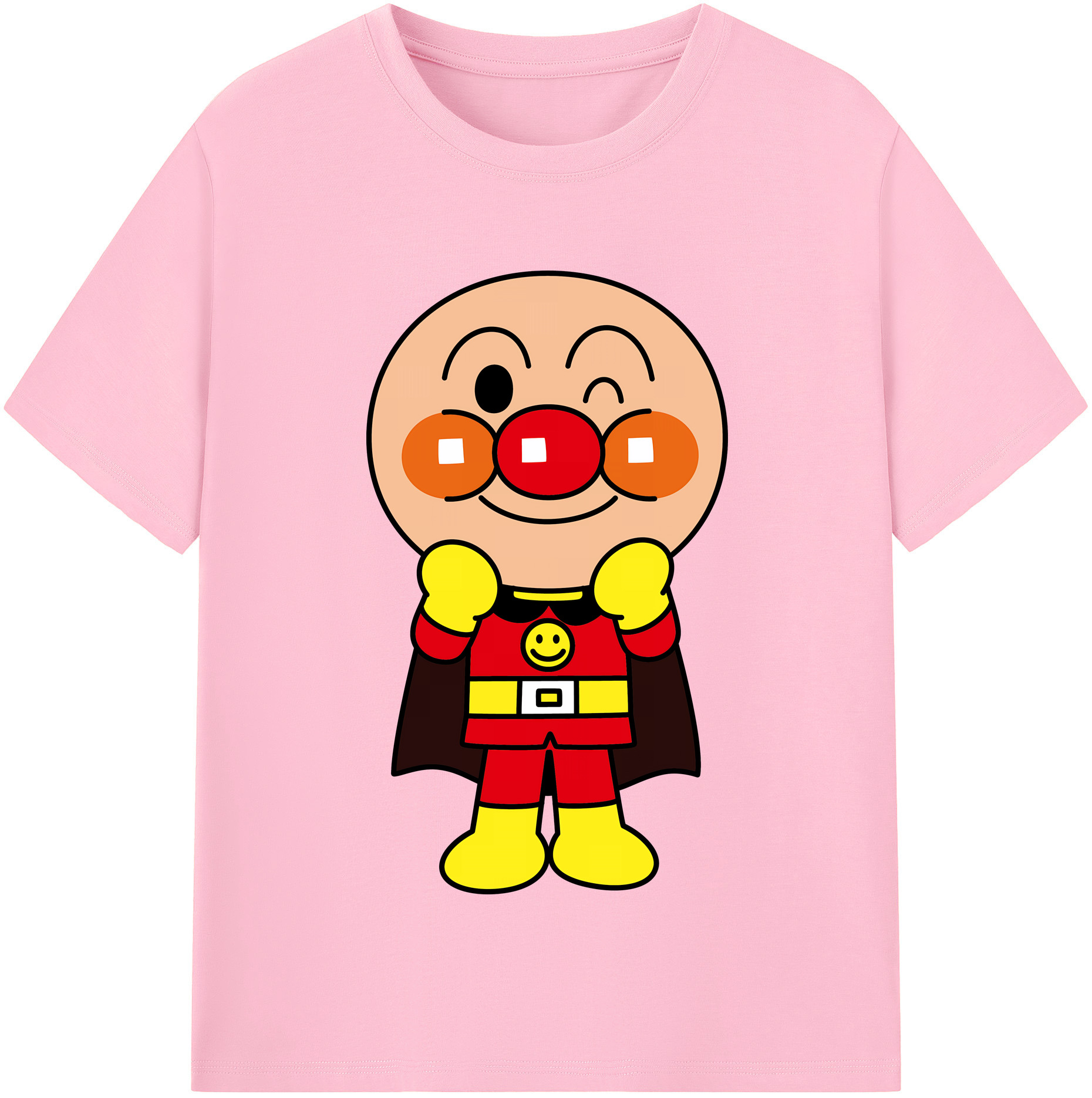 （画像用） アンパンマン Anpanman 綿100％半袖Tシャツ（フロントプリント）