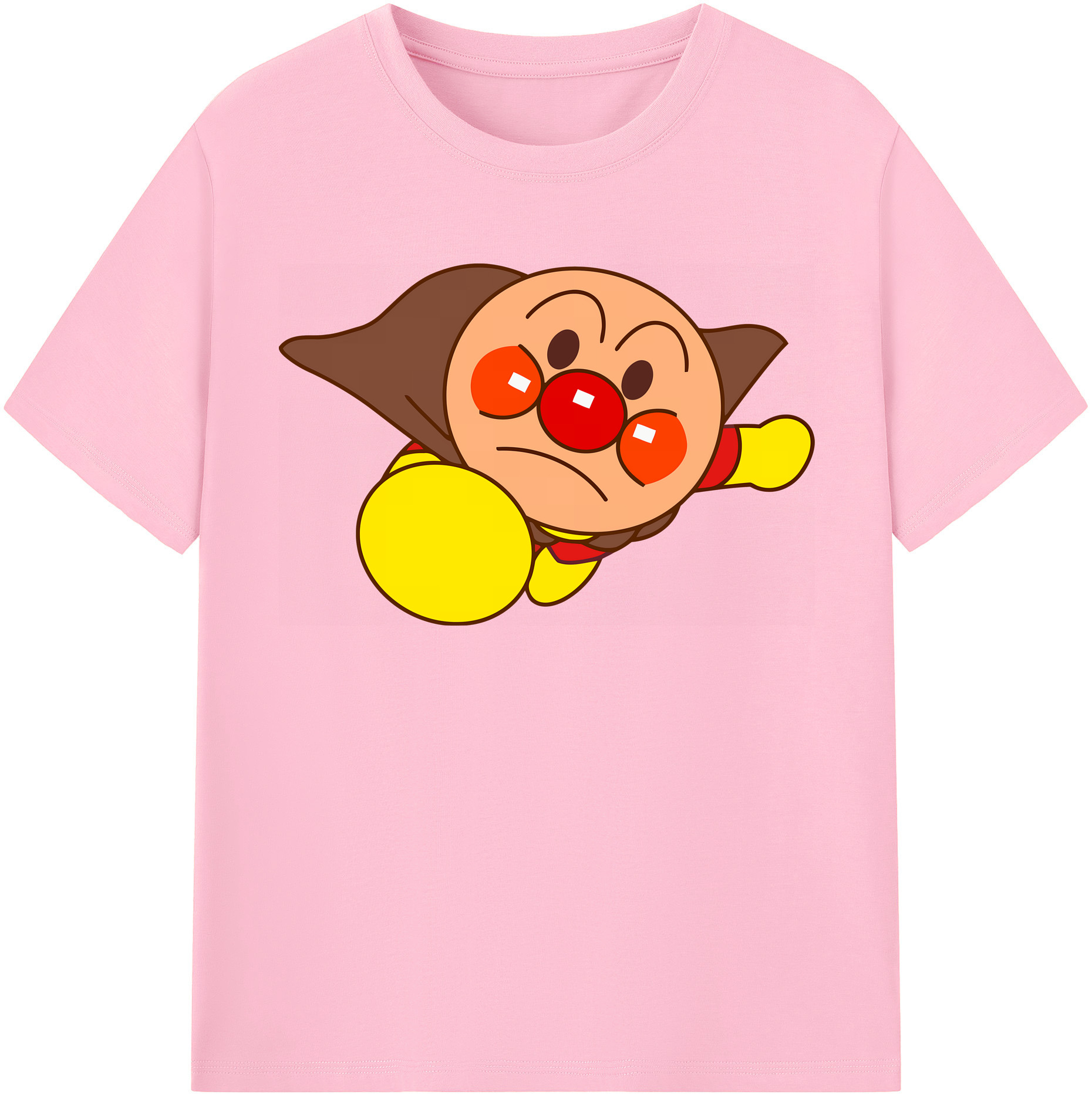 （画像用） アンパンマン Anpanman 綿100％半袖Tシャツ（フロントプリント）