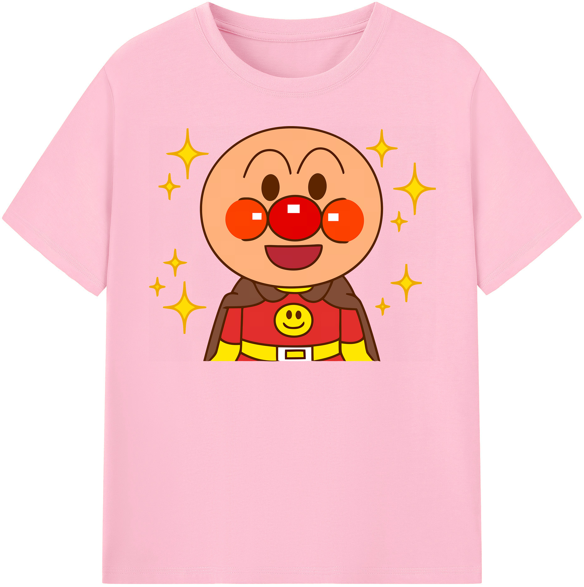 （画像用） アンパンマン Anpanman 綿100％半袖Tシャツ（フロントプリント）