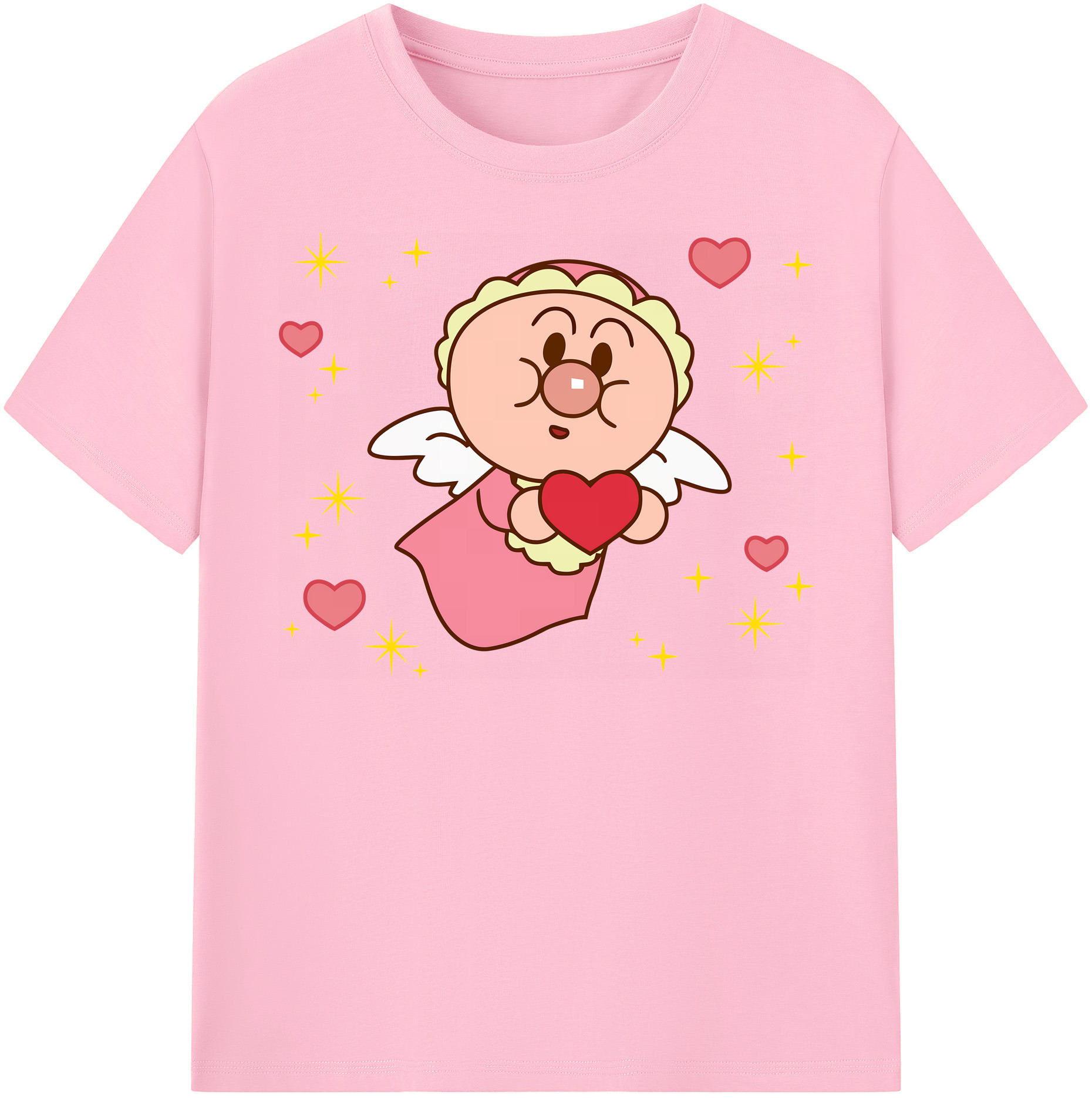 （画像用） アンパンマン Anpanman 綿100％半袖Tシャツ（フロントプリント）
