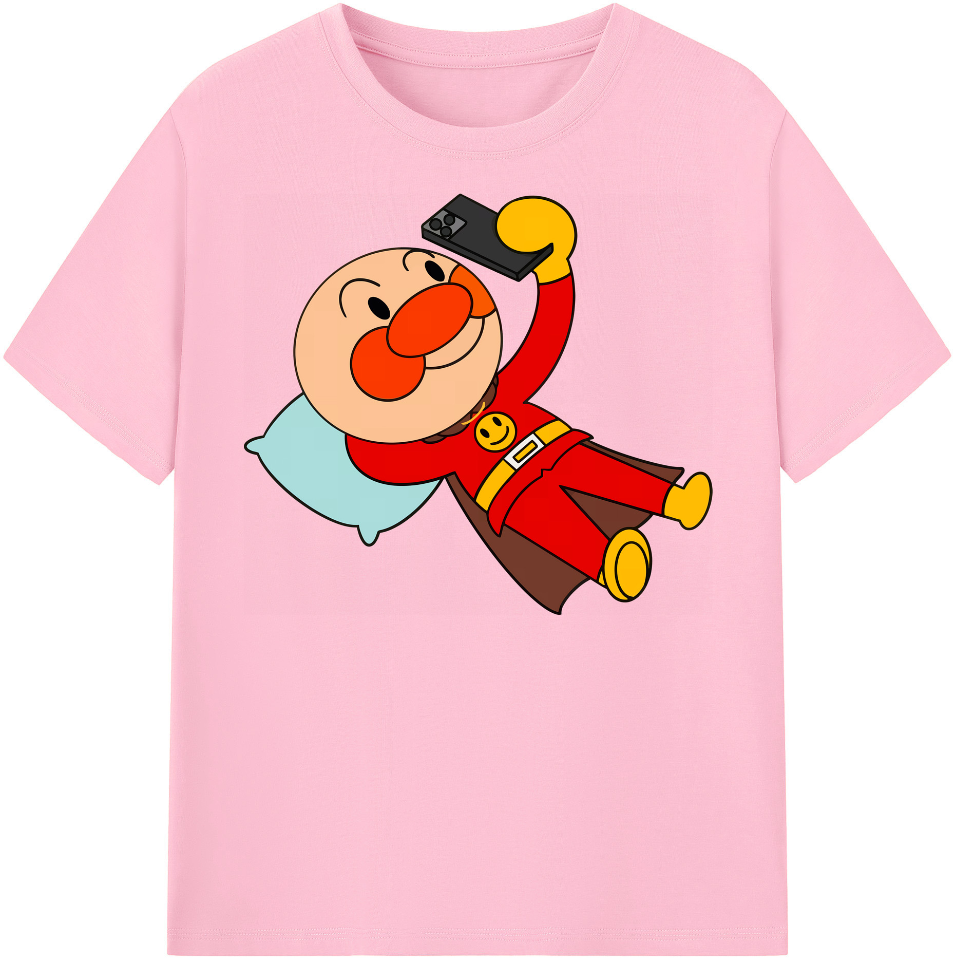 （画像用） アンパンマン Anpanman 綿100％半袖Tシャツ（フロントプリント）