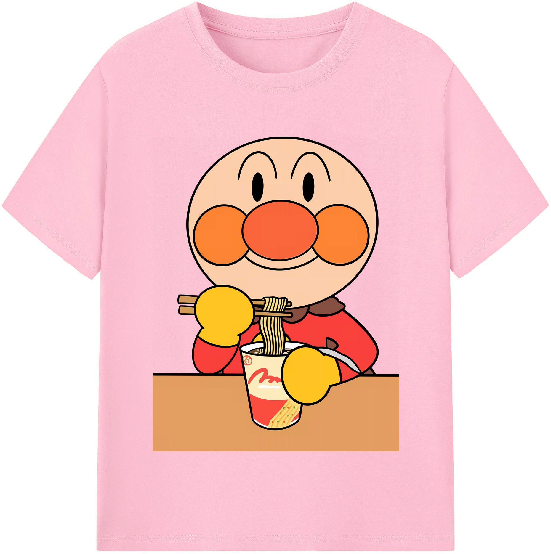 （画像用） アンパンマン Anpanman 綿100％半袖Tシャツ（フロントプリント）