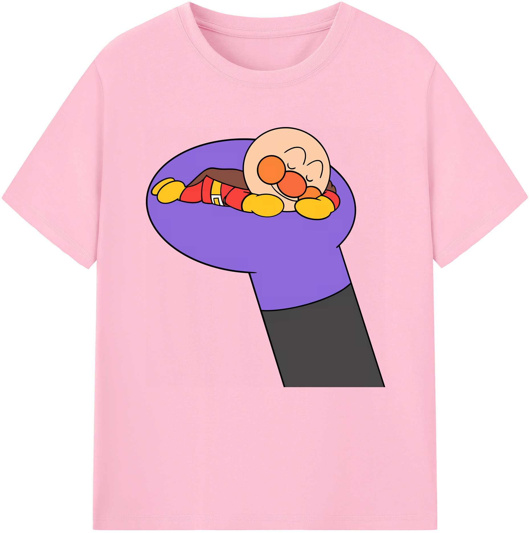 （画像用） アンパンマン Anpanman 綿100％半袖Tシャツ（フロントプリント）