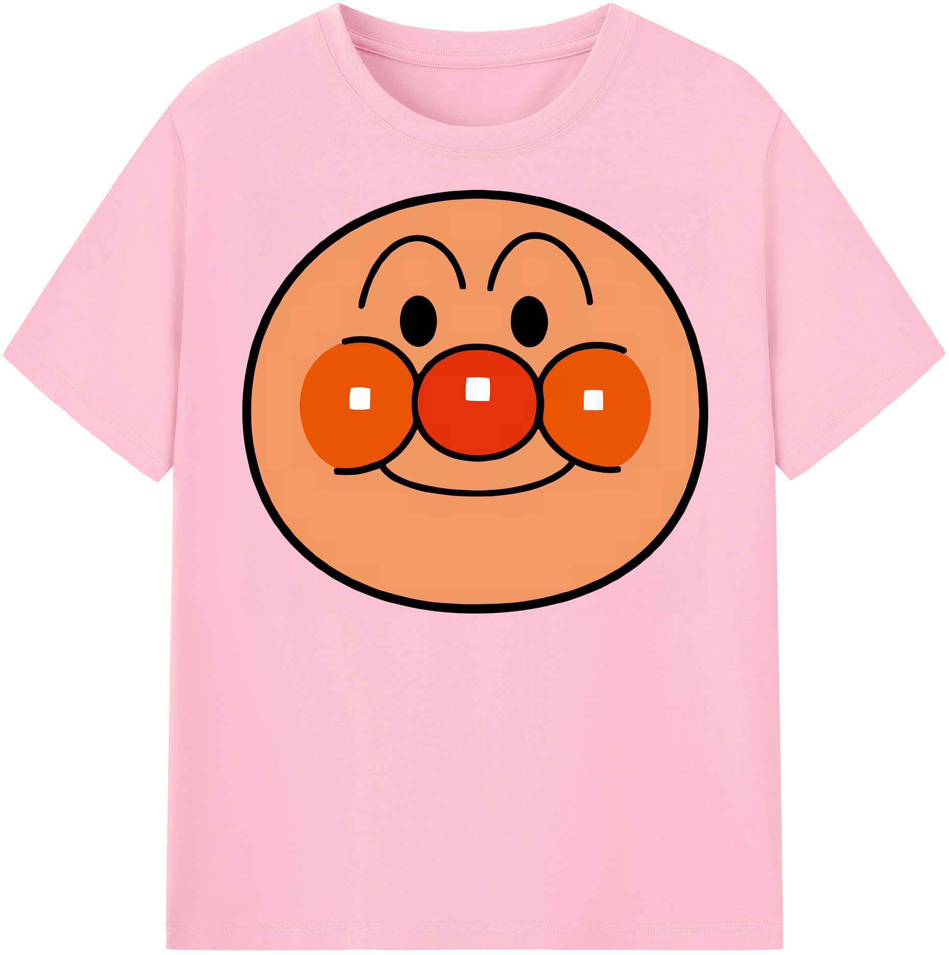 （画像用） アンパンマン Anpanman 綿100％半袖Tシャツ（フロントプリント）