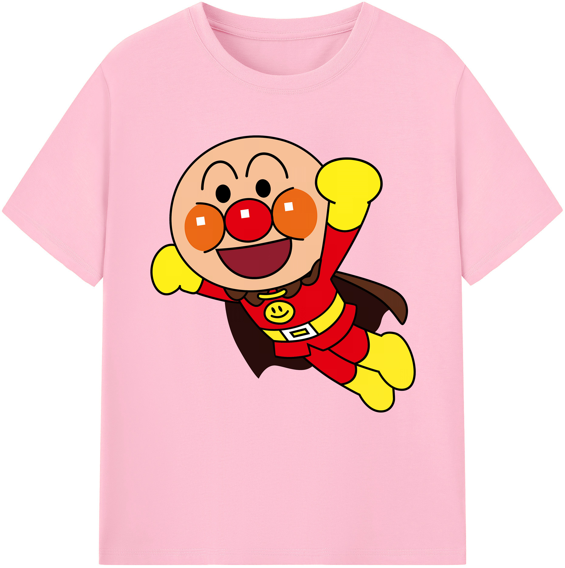 （画像用） アンパンマン Anpanman 綿100％半袖Tシャツ（フロントプリント）