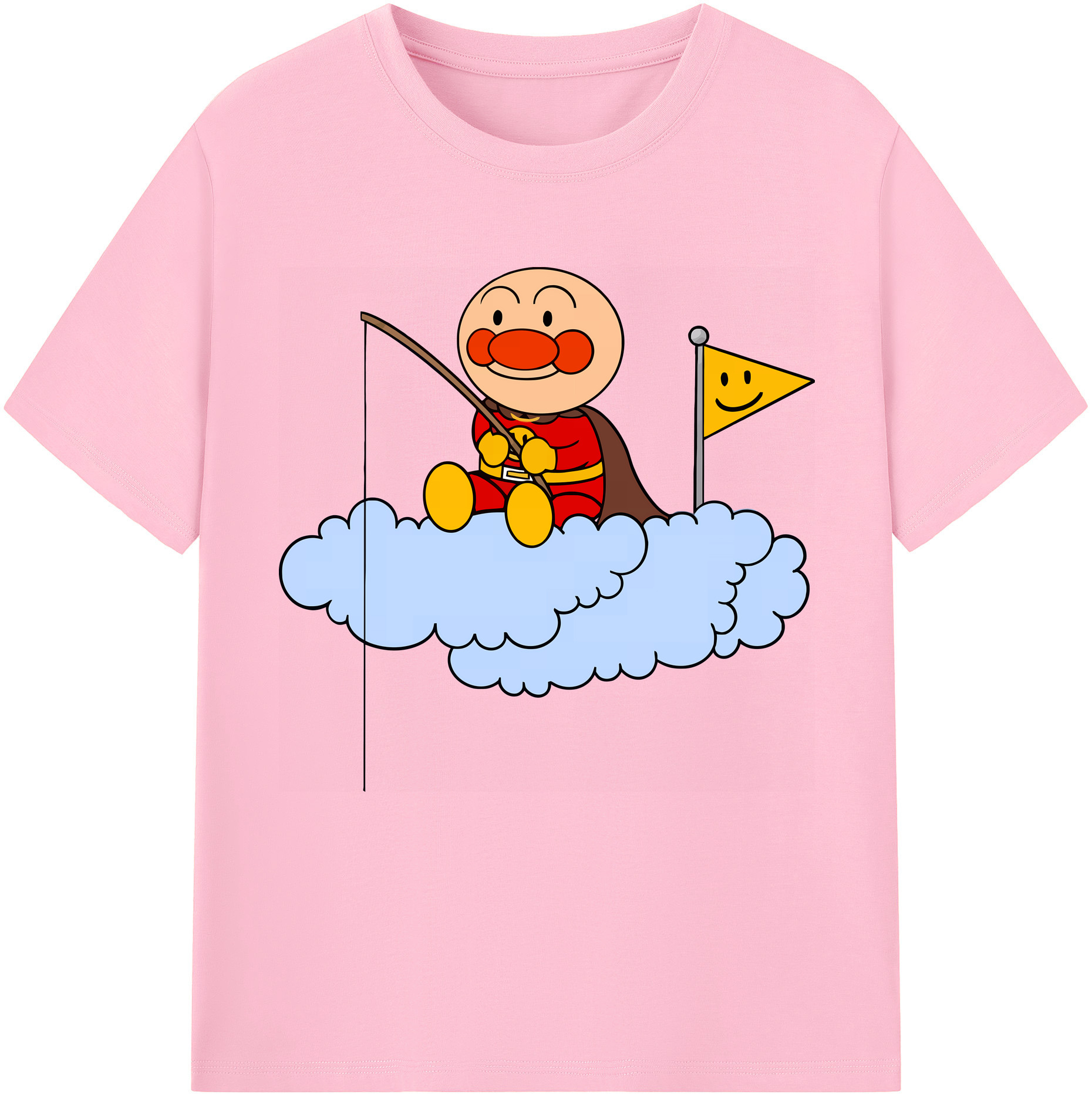 （画像用） アンパンマン Anpanman 綿100％半袖Tシャツ（フロントプリント）