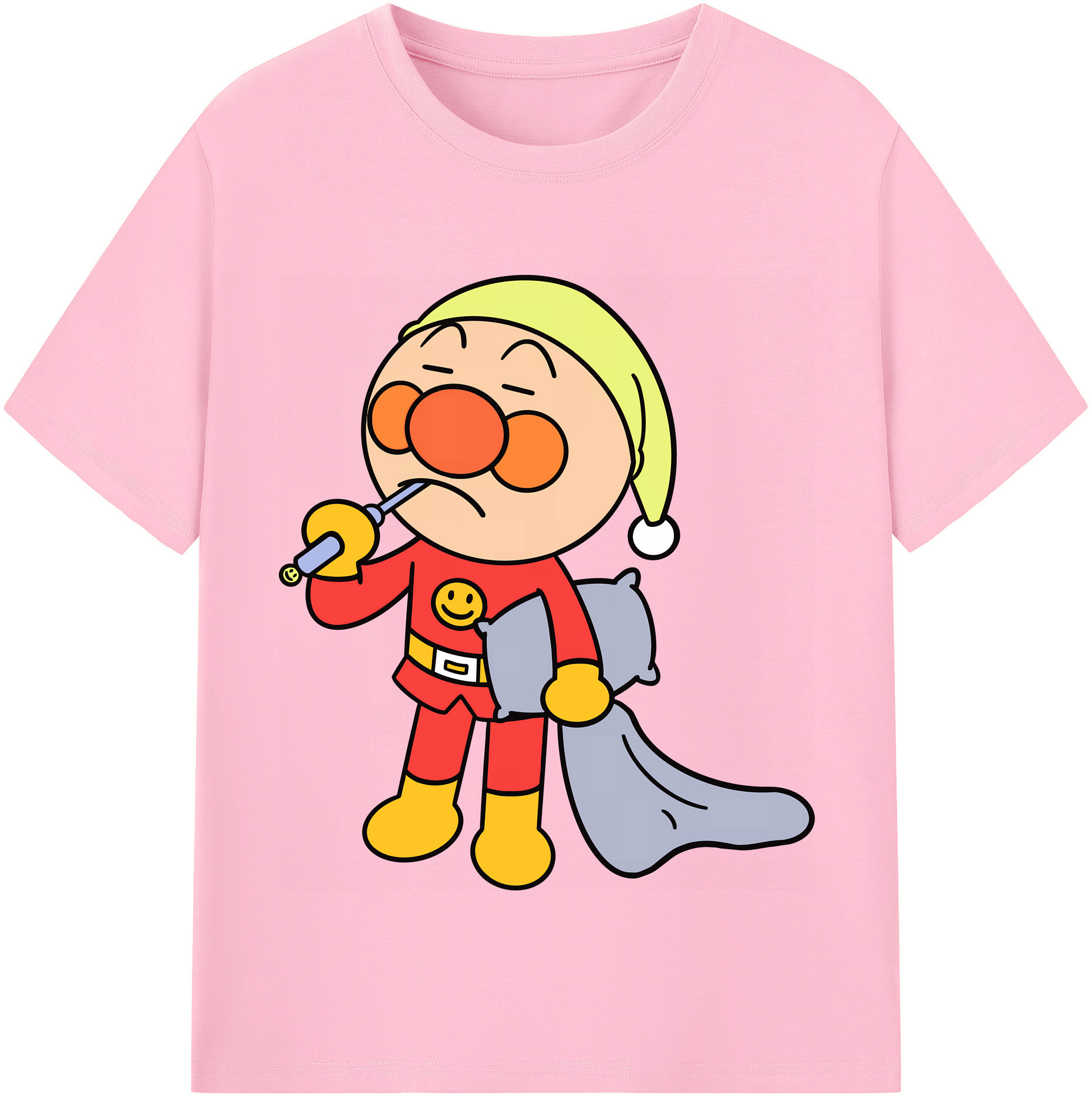 （画像用） アンパンマン Anpanman 綿100％半袖Tシャツ（フロントプリント）
