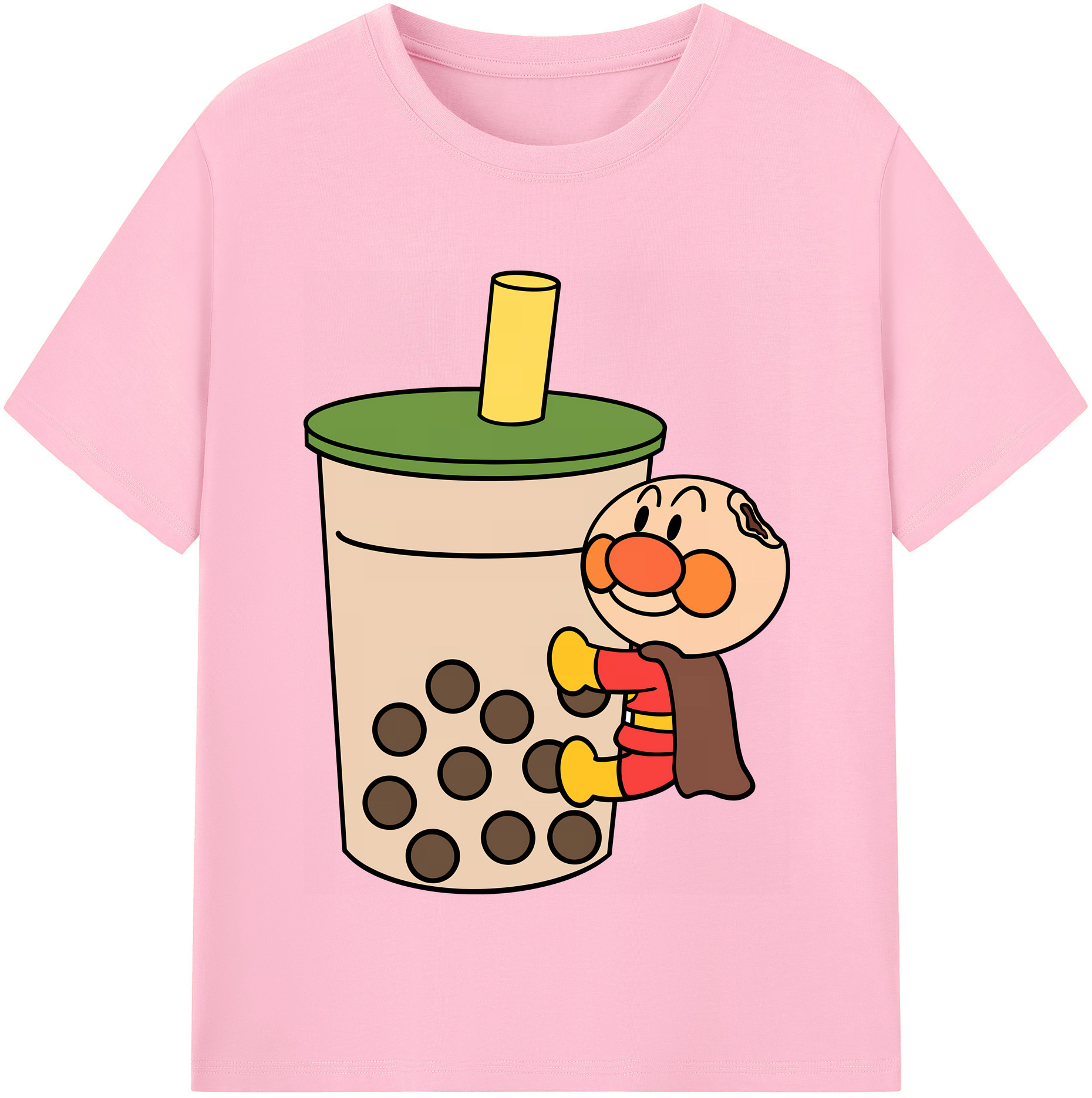 （画像用） アンパンマン Anpanman 綿100％半袖Tシャツ（フロントプリント）