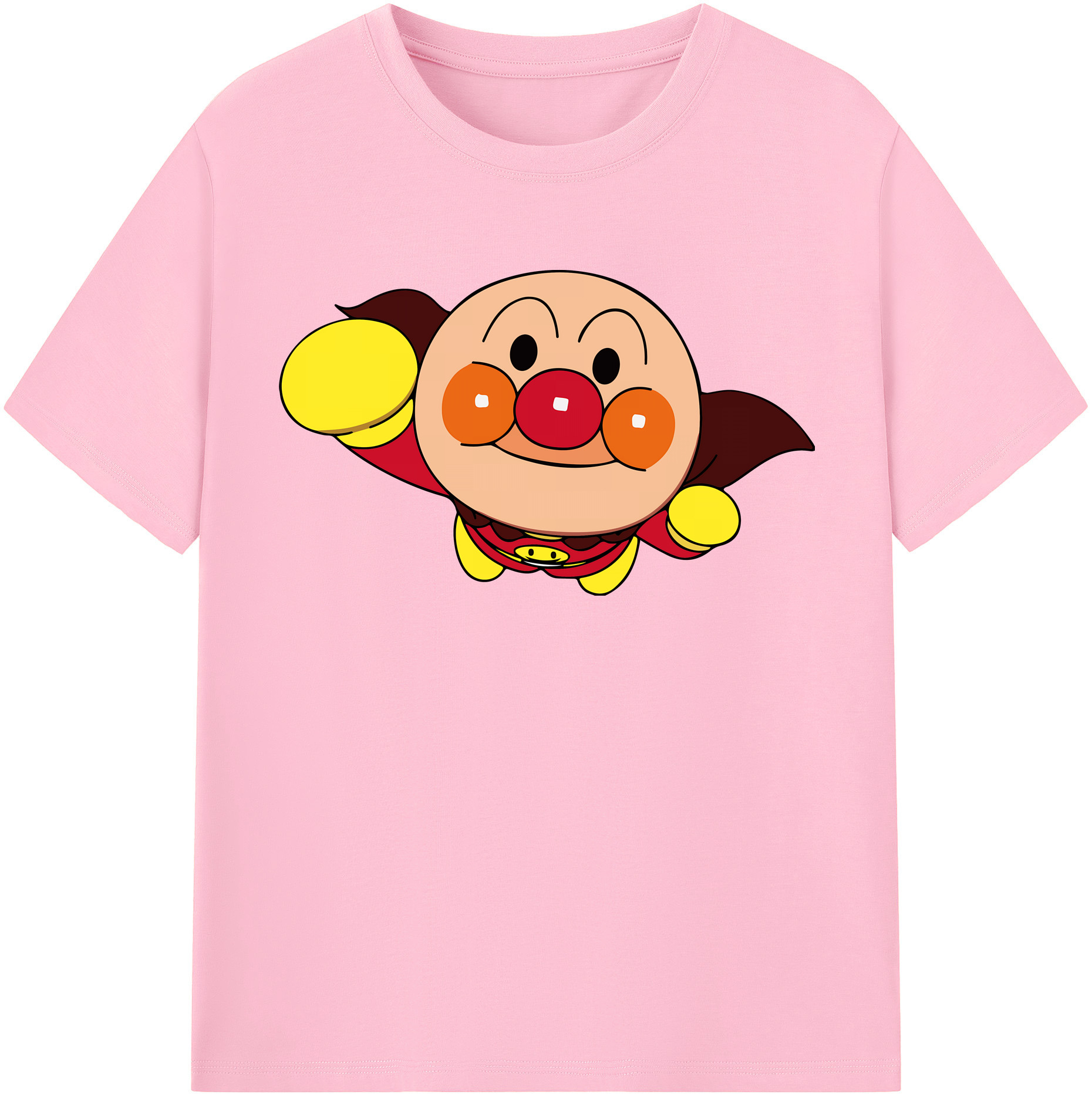 （画像用） アンパンマン Anpanman 綿100％半袖Tシャツ（フロントプリント）