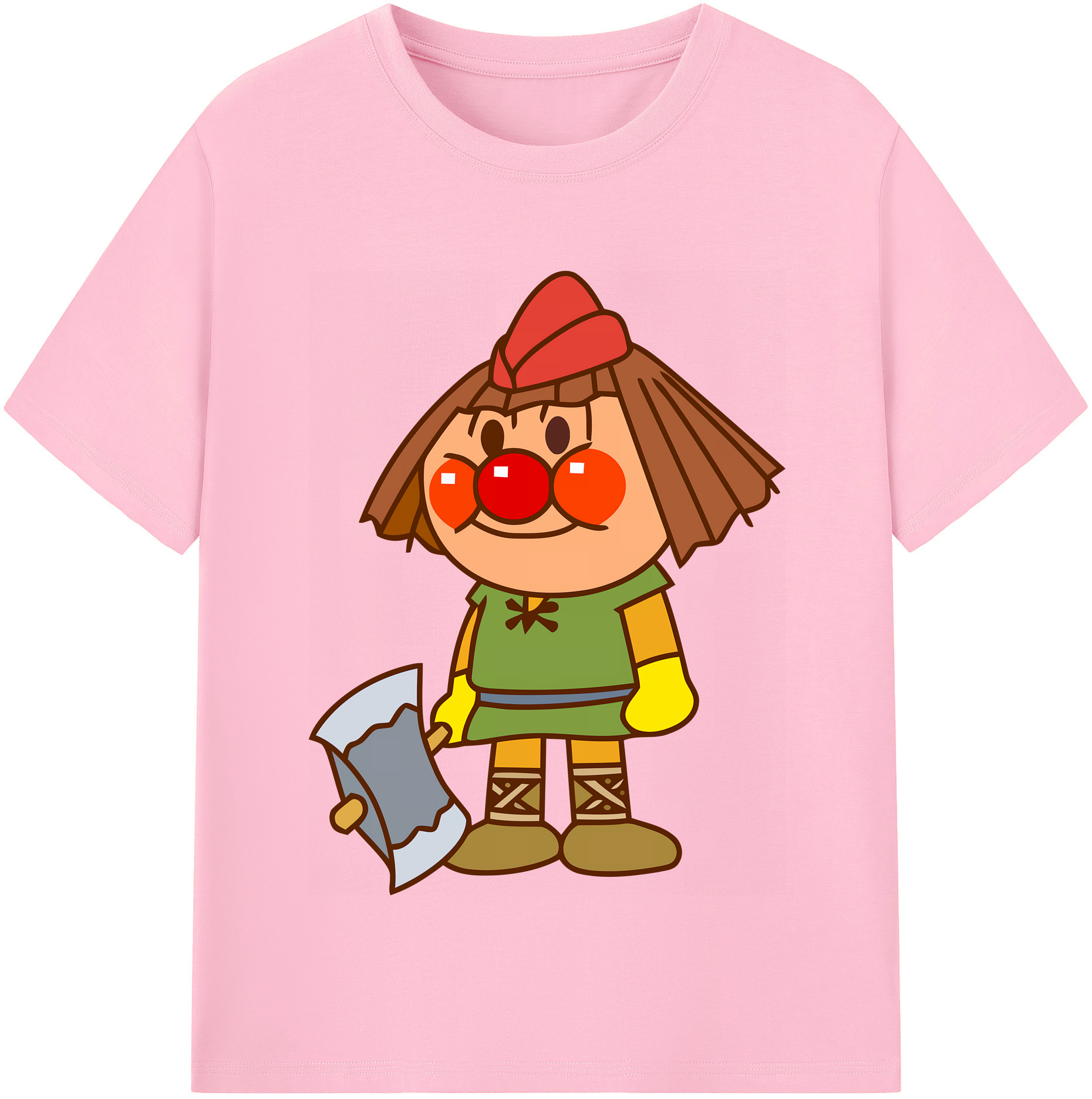 （画像用） アンパンマン Anpanman 綿100％半袖Tシャツ（フロントプリント）