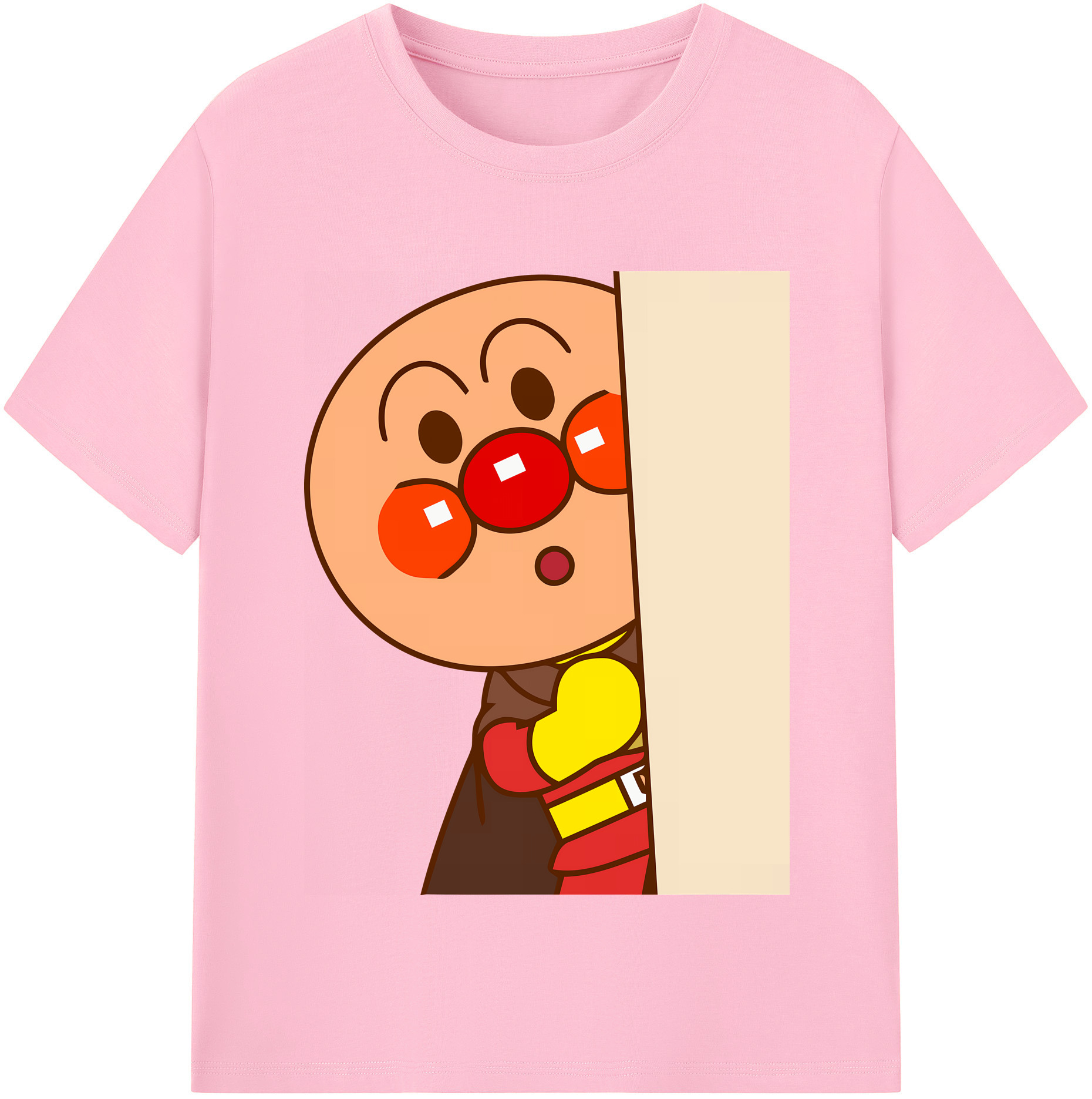 （画像用） アンパンマン Anpanman 綿100％半袖Tシャツ（フロントプリント）