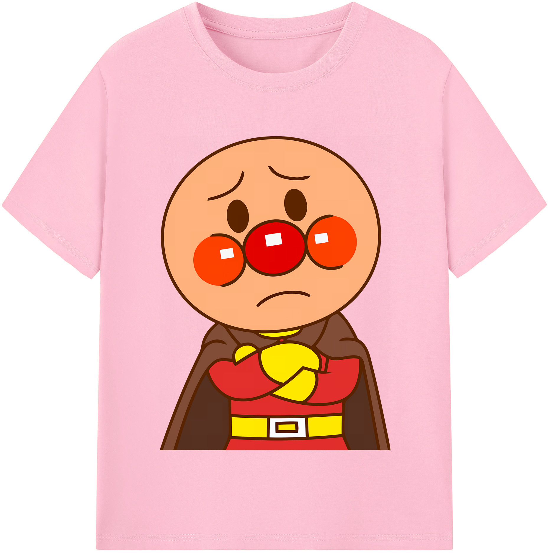 （画像用） アンパンマン Anpanman 綿100％半袖Tシャツ（フロントプリント）