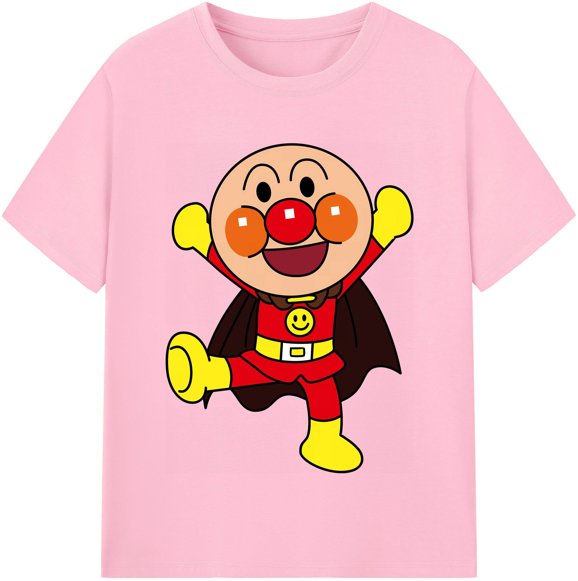 （画像用） アンパンマン Anpanman 綿100％半袖Tシャツ（フロントプリント）