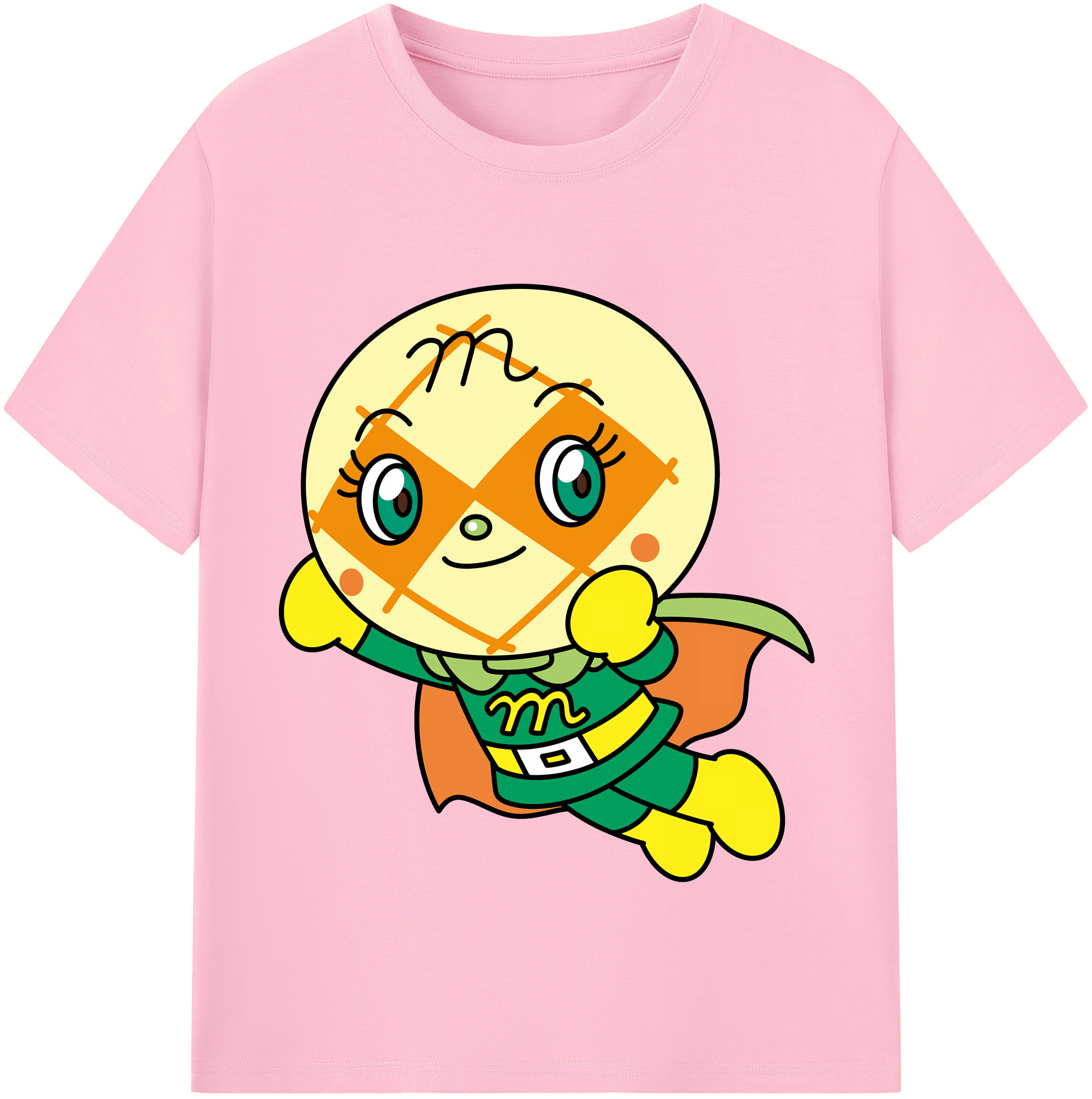 （画像用） アンパンマン Anpanman 綿100％半袖Tシャツ（フロントプリント）