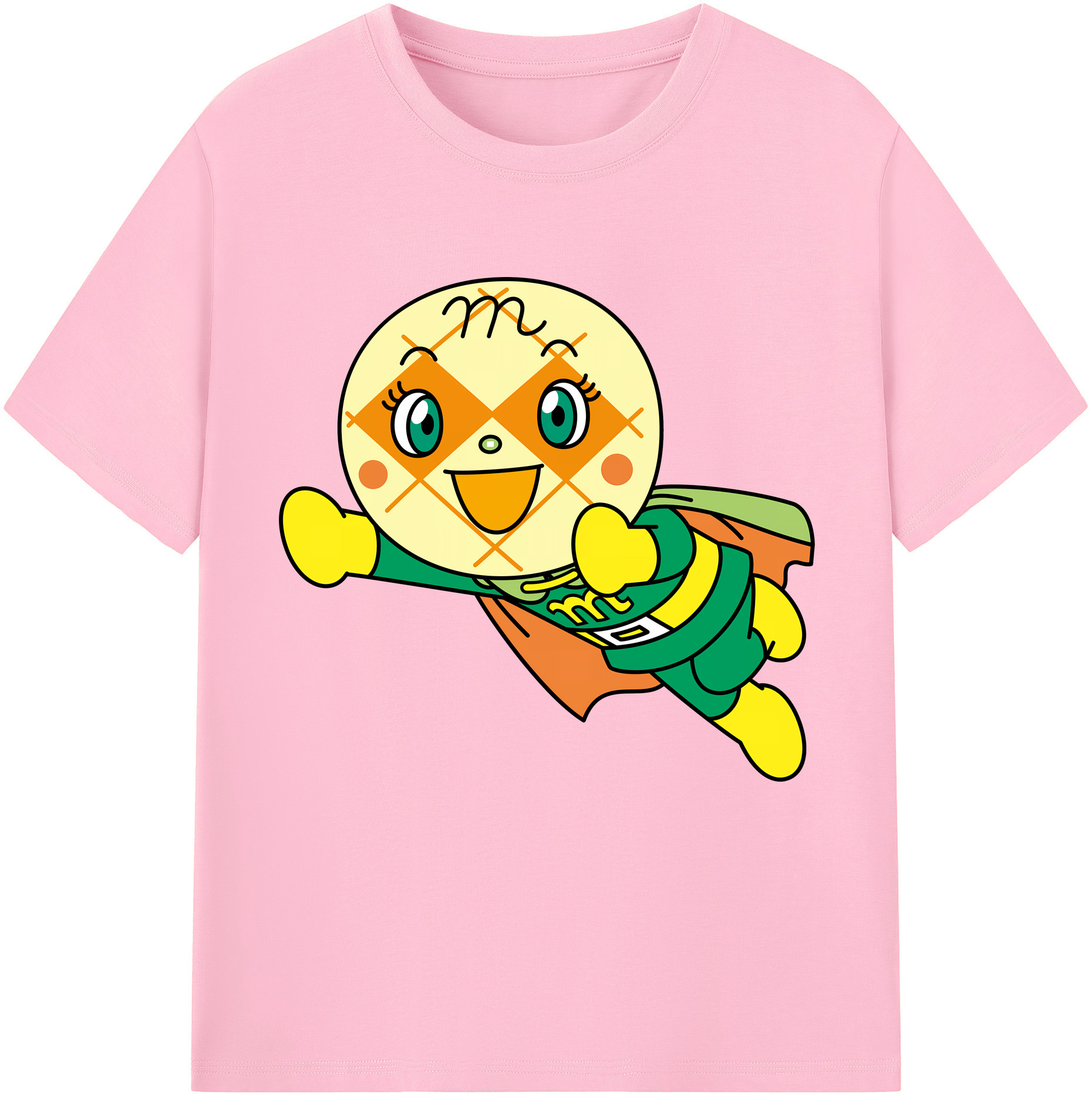（画像用） アンパンマン Anpanman 綿100％半袖Tシャツ（フロントプリント）