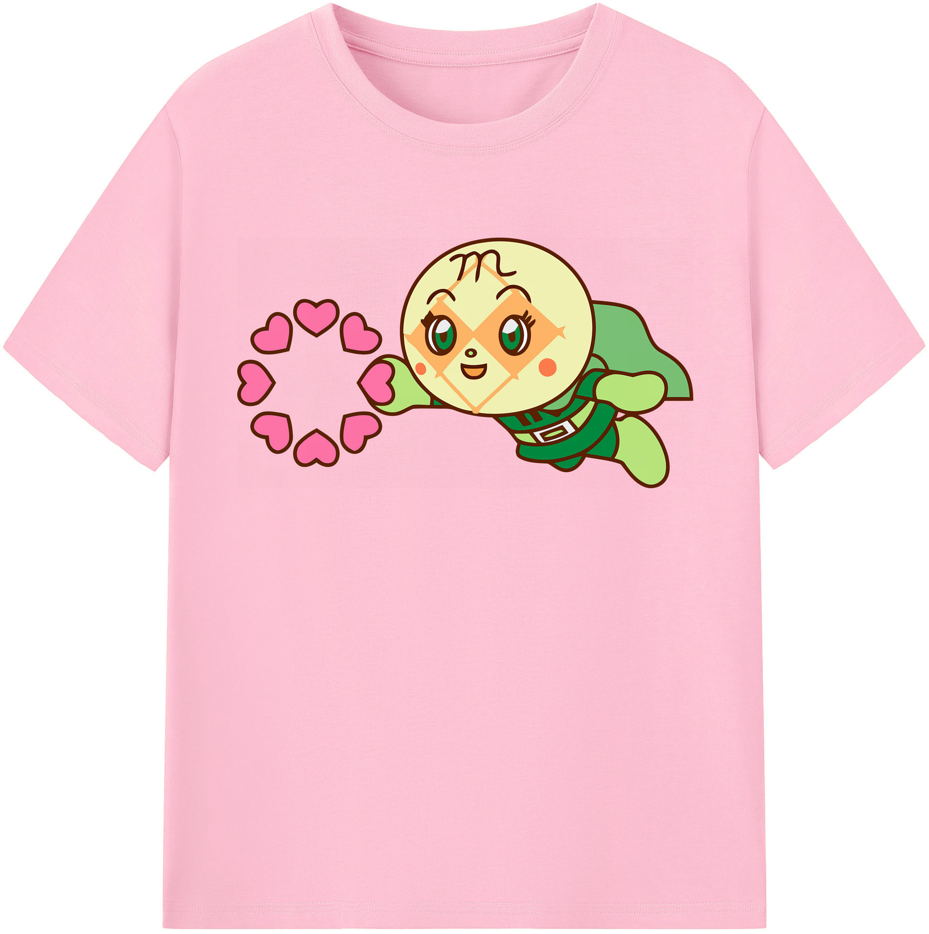 （画像用） アンパンマン Anpanman 綿100％半袖Tシャツ（フロントプリント）