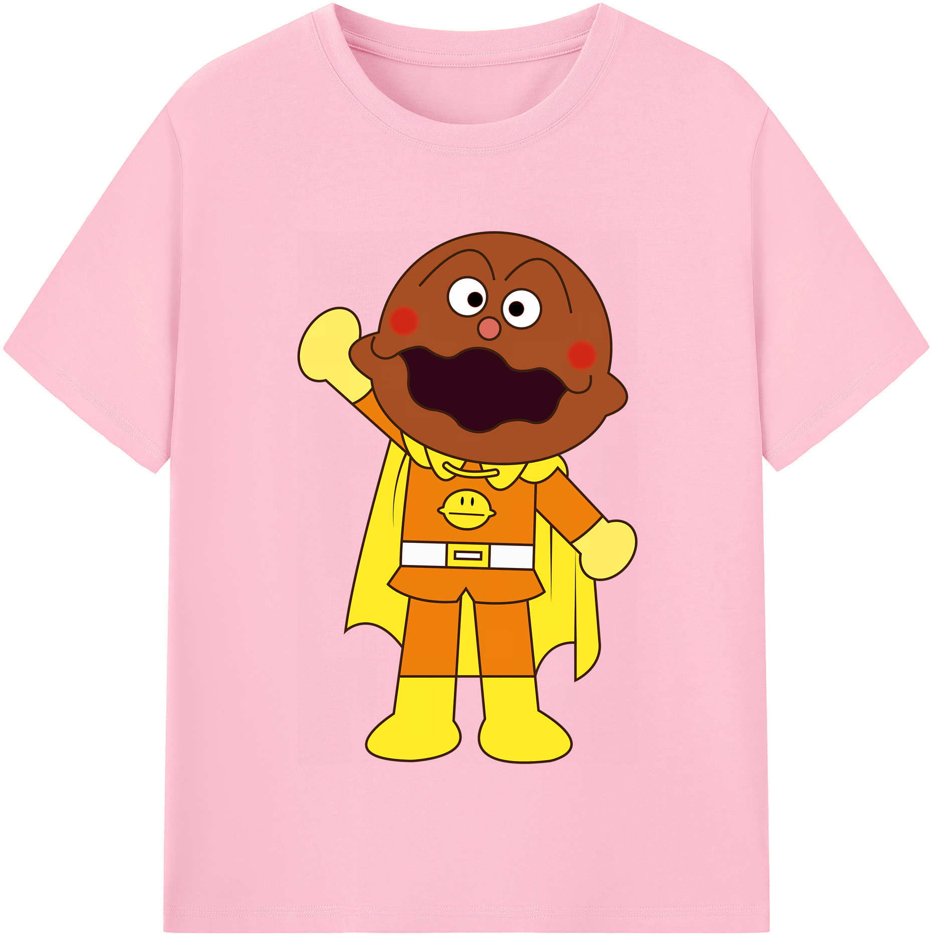 （画像用） アンパンマン Anpanman 綿100％半袖Tシャツ（フロントプリント）