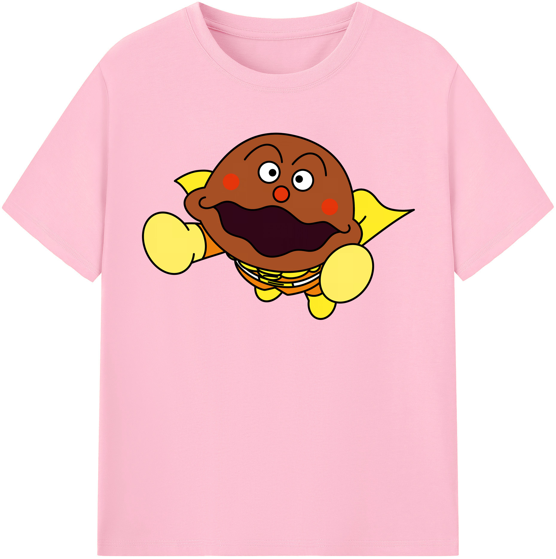 （画像用） アンパンマン Anpanman 綿100％半袖Tシャツ（フロントプリント）