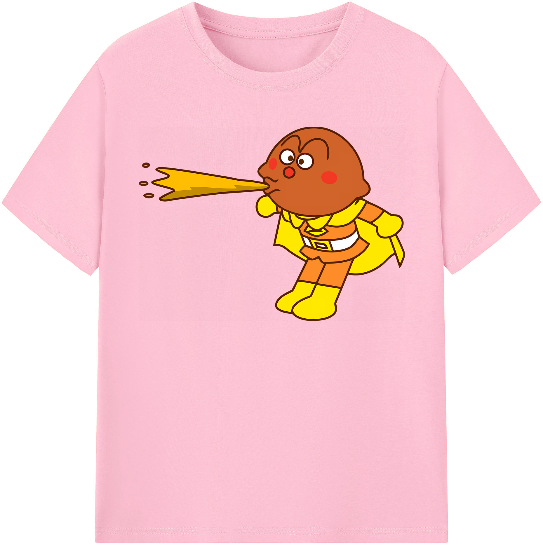 （画像用） アンパンマン Anpanman 綿100％半袖Tシャツ（フロントプリント）