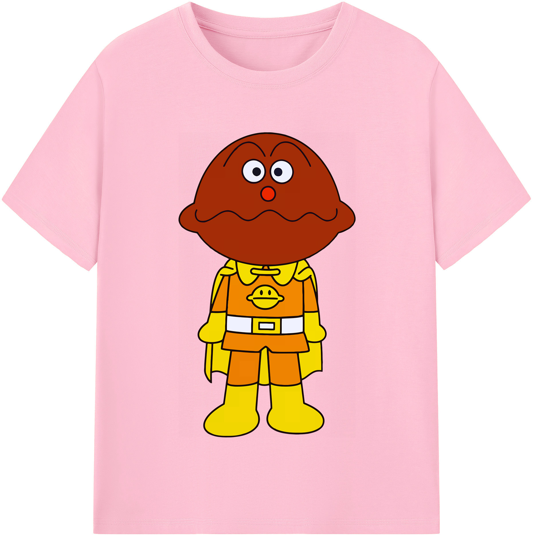 （画像用） アンパンマン Anpanman 綿100％半袖Tシャツ（フロントプリント）