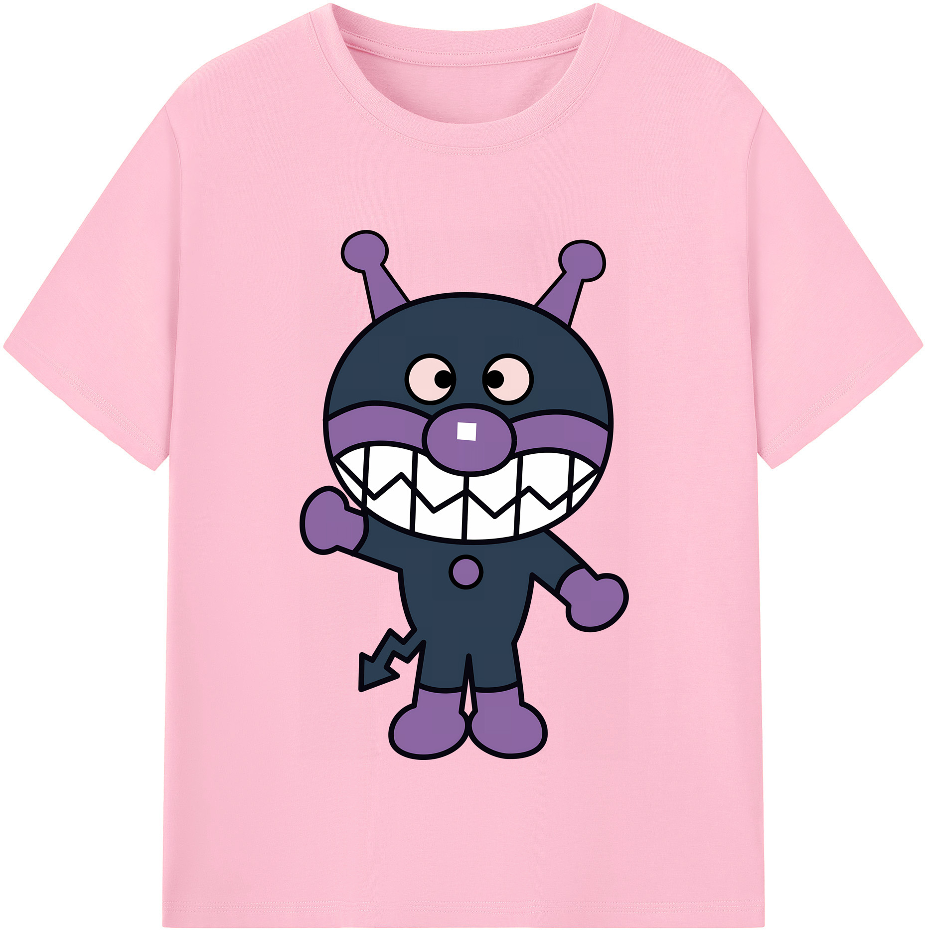 （画像用） アンパンマン Anpanman 綿100％半袖Tシャツ（フロントプリント）