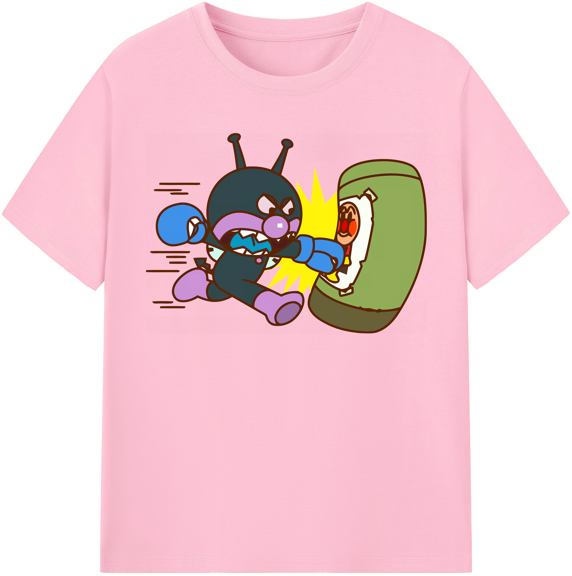 （画像用） アンパンマン Anpanman 綿100％半袖Tシャツ（フロントプリント）