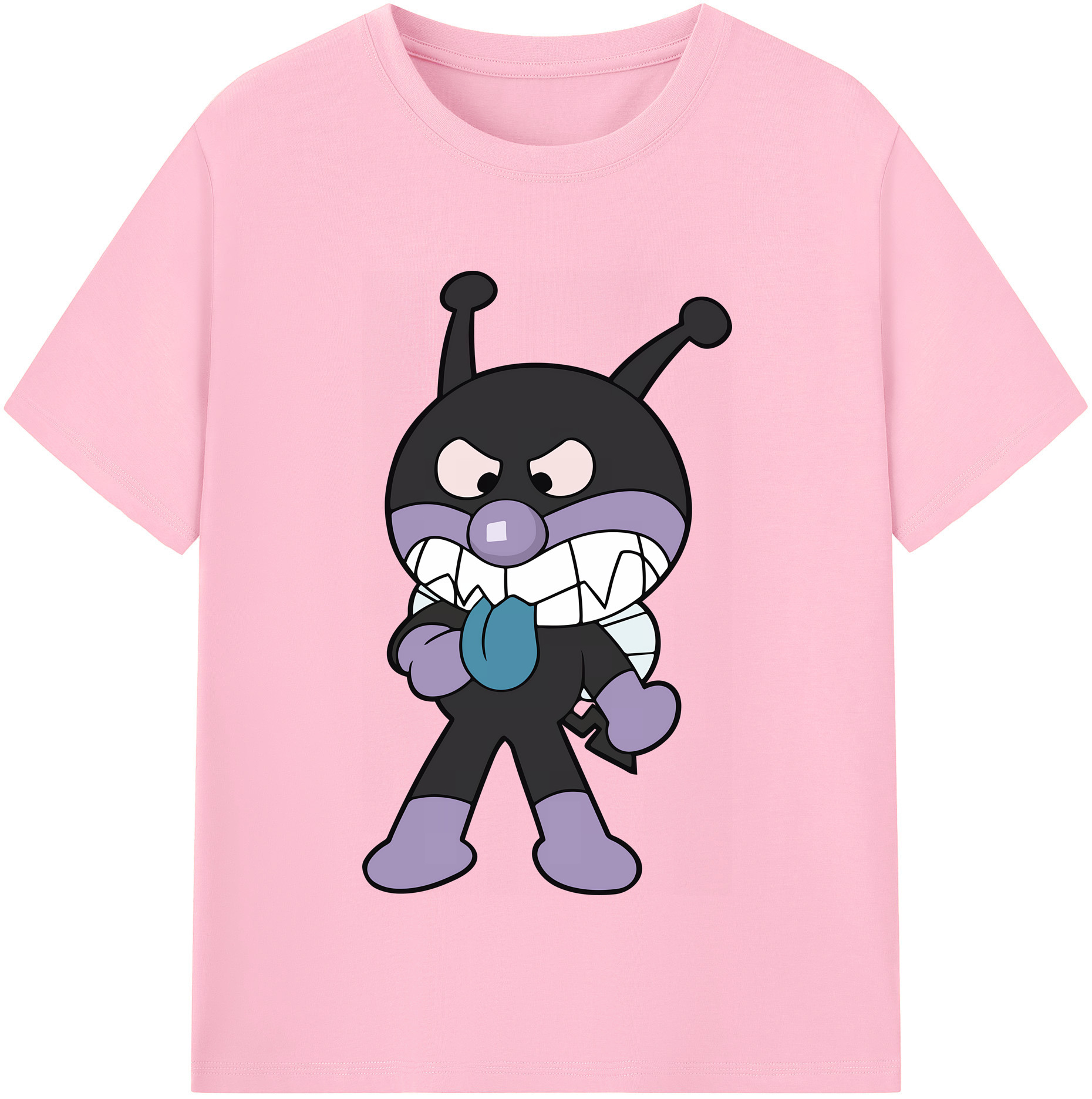（画像用） アンパンマン Anpanman 綿100％半袖Tシャツ（フロントプリント）