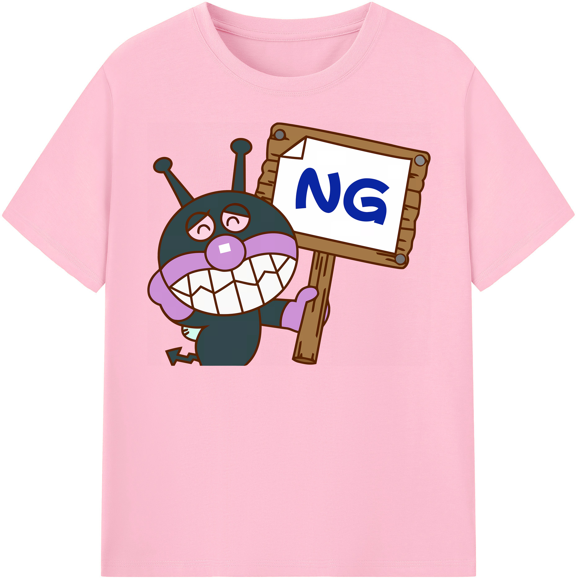（画像用） アンパンマン Anpanman 綿100％半袖Tシャツ（フロントプリント）