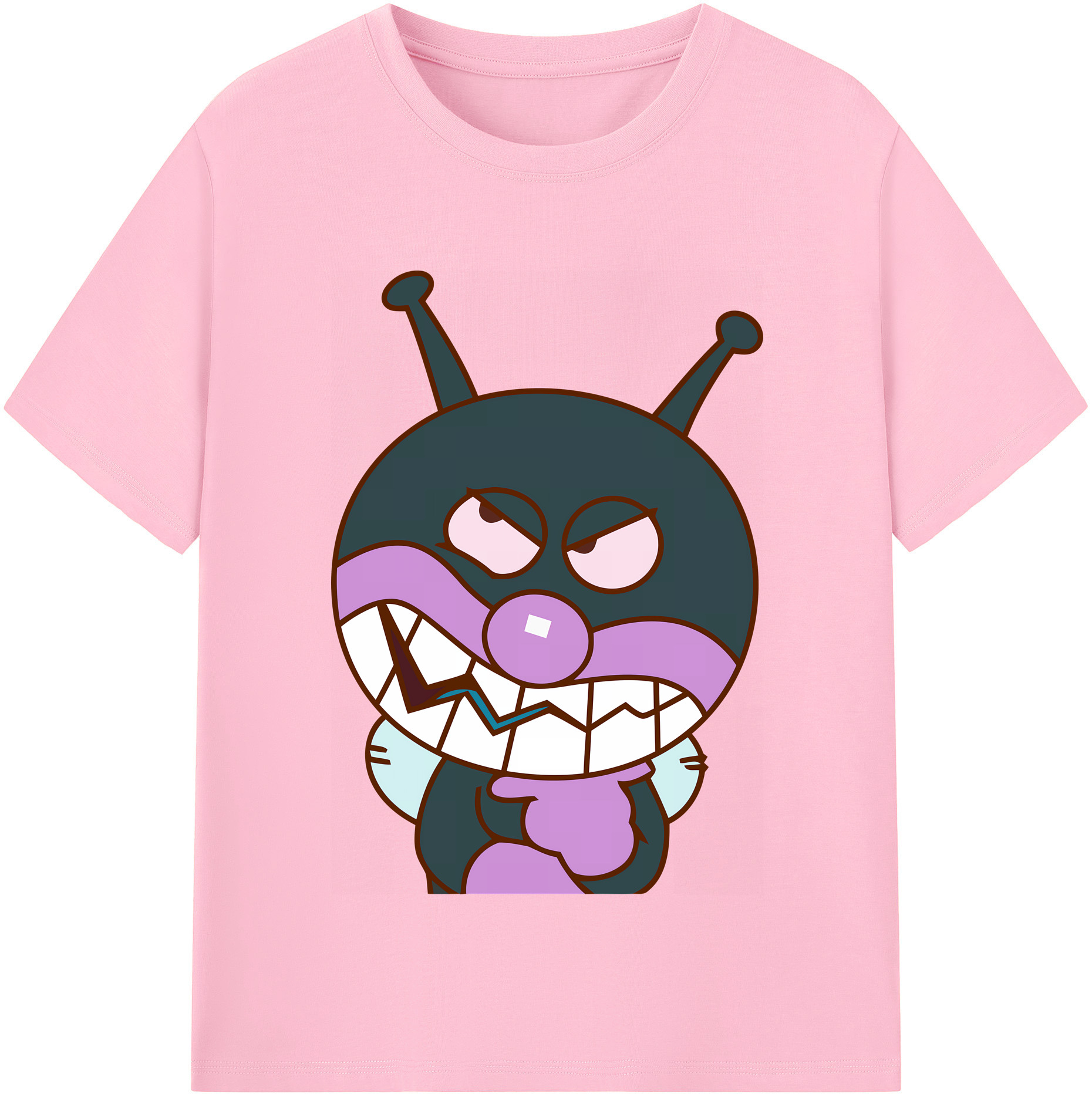 （画像用） アンパンマン Anpanman 綿100％半袖Tシャツ（フロントプリント）